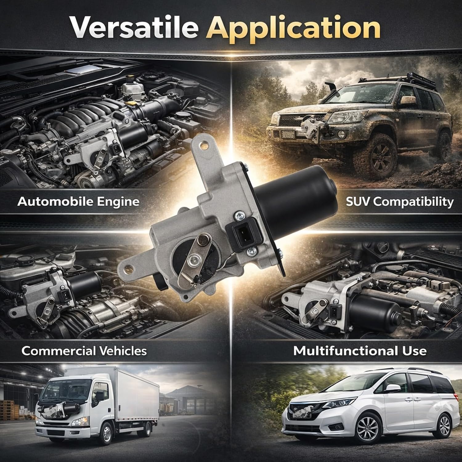 Turbo Electronic Actuator 1720130160 Replacement for 1KD - FTV D4D 3.0, ABS and Metal Construction - Boost Control, Easy Installation, Ideal for Prado and SW4 1KD - FTV Engines