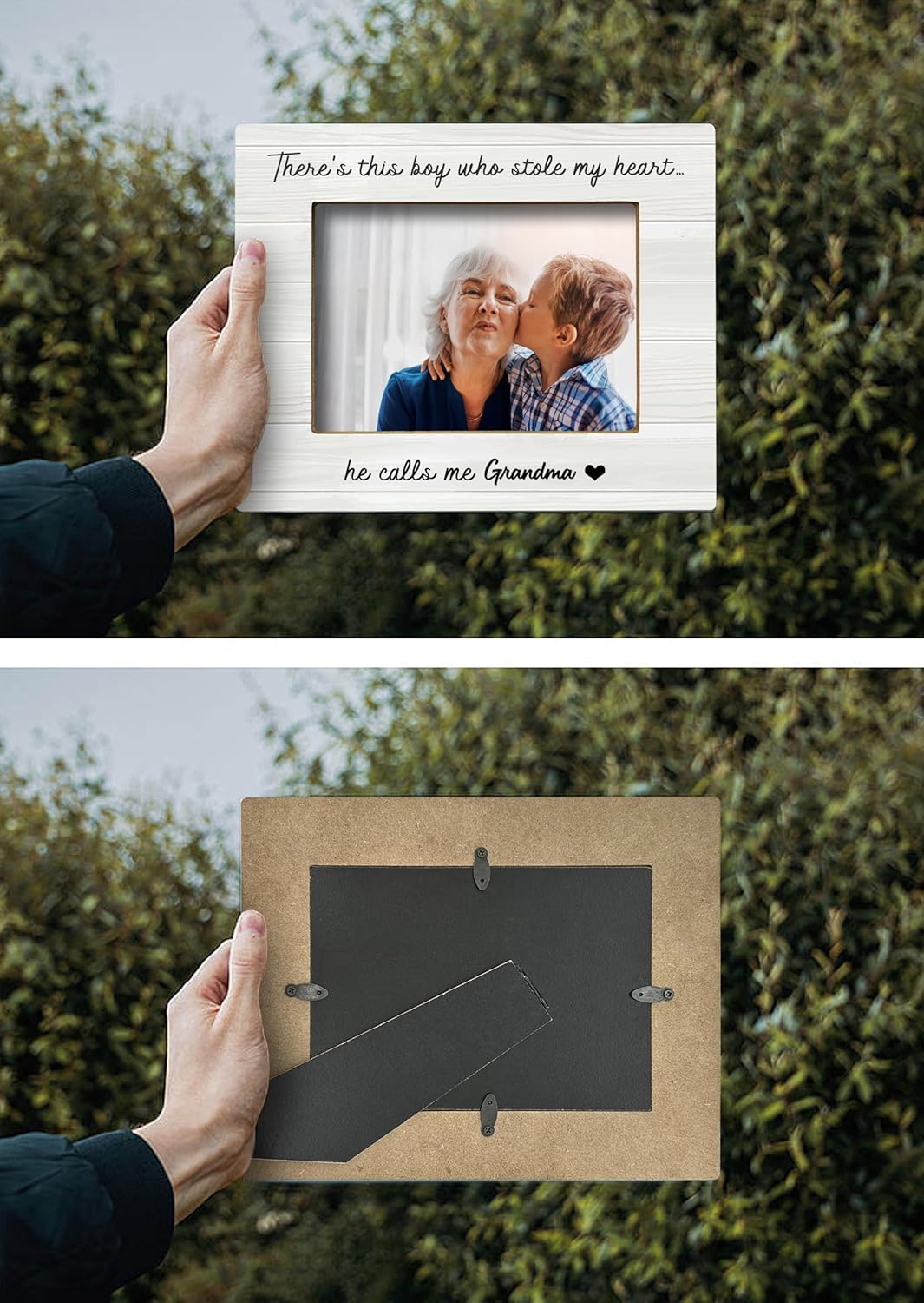 FONDCANYON Grandma Picture Photo Frame - Great Grandma Mothers Day Birthday Gifts for Nana, First Time New Grandma Grandparents Baby Announcement Gifts Grandma and Me Picture Frames(5x7 Inch Photo) - Image 5