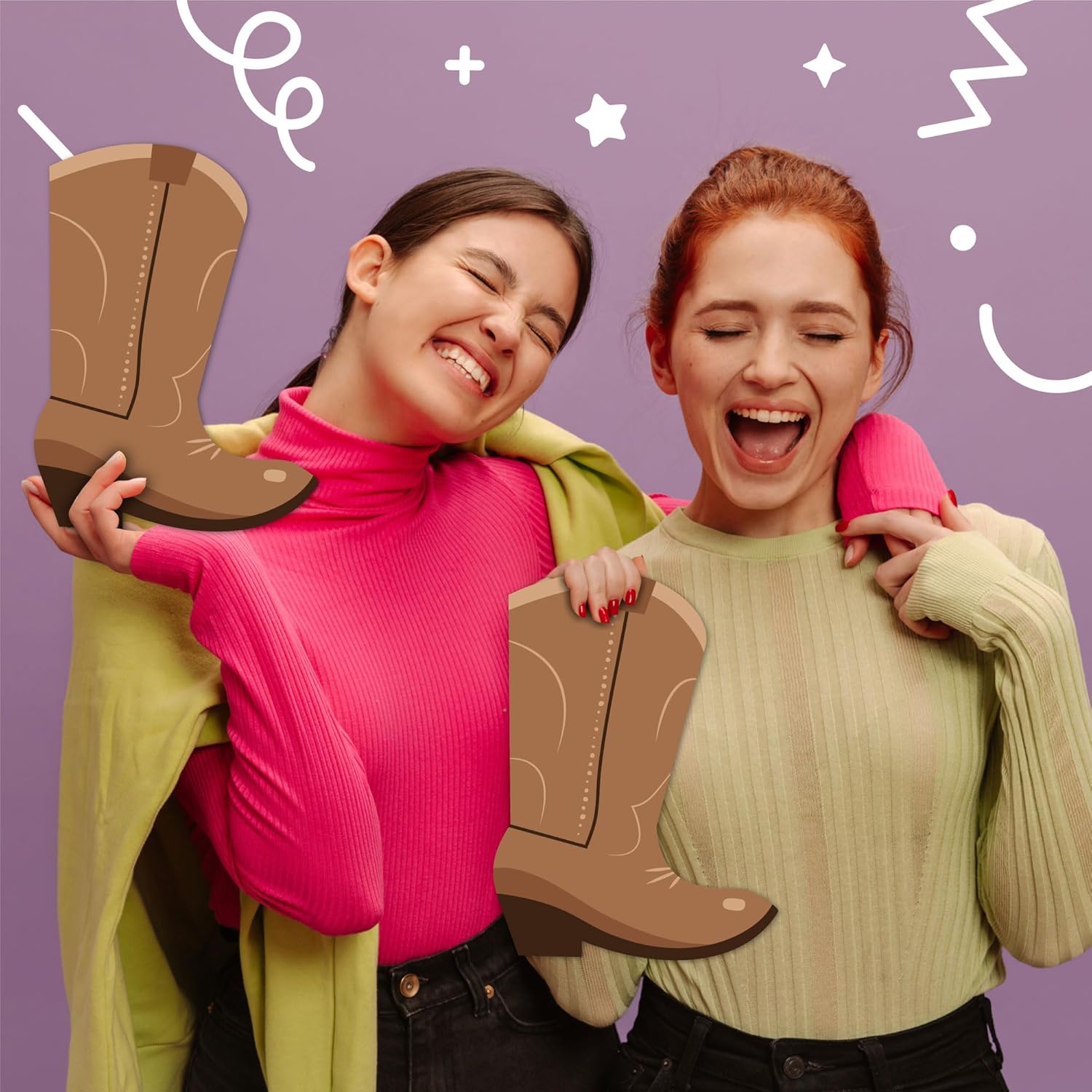 Big Dot of Happiness Western Hoedown Large Cut-Outs - Cowboy Boot Decorations, DIY Wild West Cowboy Large Party Essentials, Set of 20 - Image 3