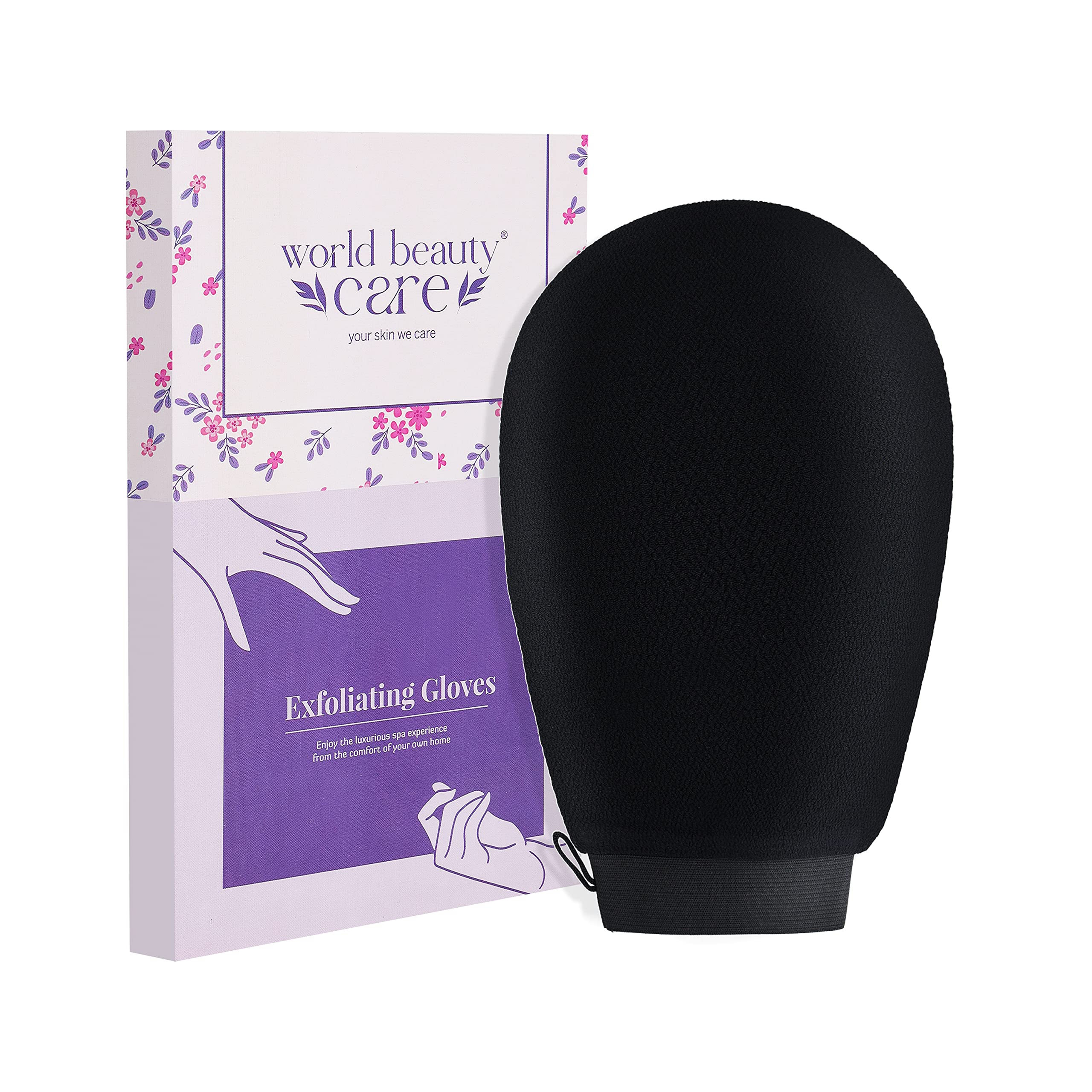 WBC WORLDBEAUTYCARE Body Exfoliating Glove Pure Viscose Fibre, Single-Layered Exfoliating Body Glove For Dead Skin, Tan Removal For Face & Body (Pack Of 1)-image-20