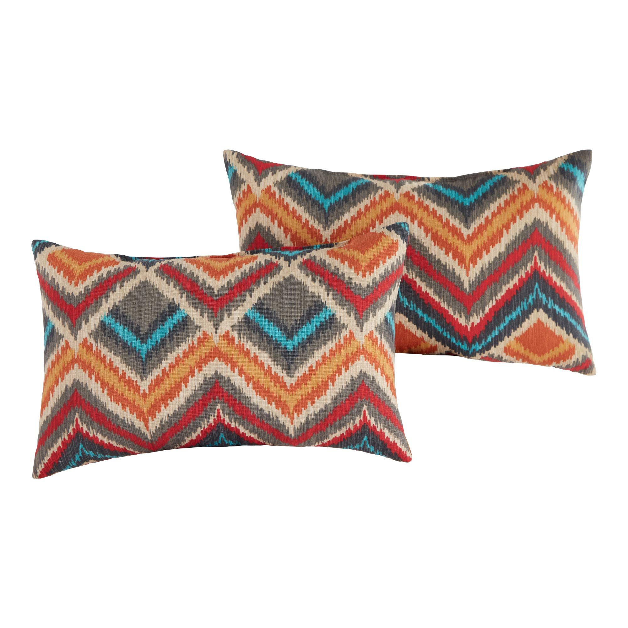 Greendale Home Fashions Outdoor Rectangle Throw Pillow (Set of 2), Aztec