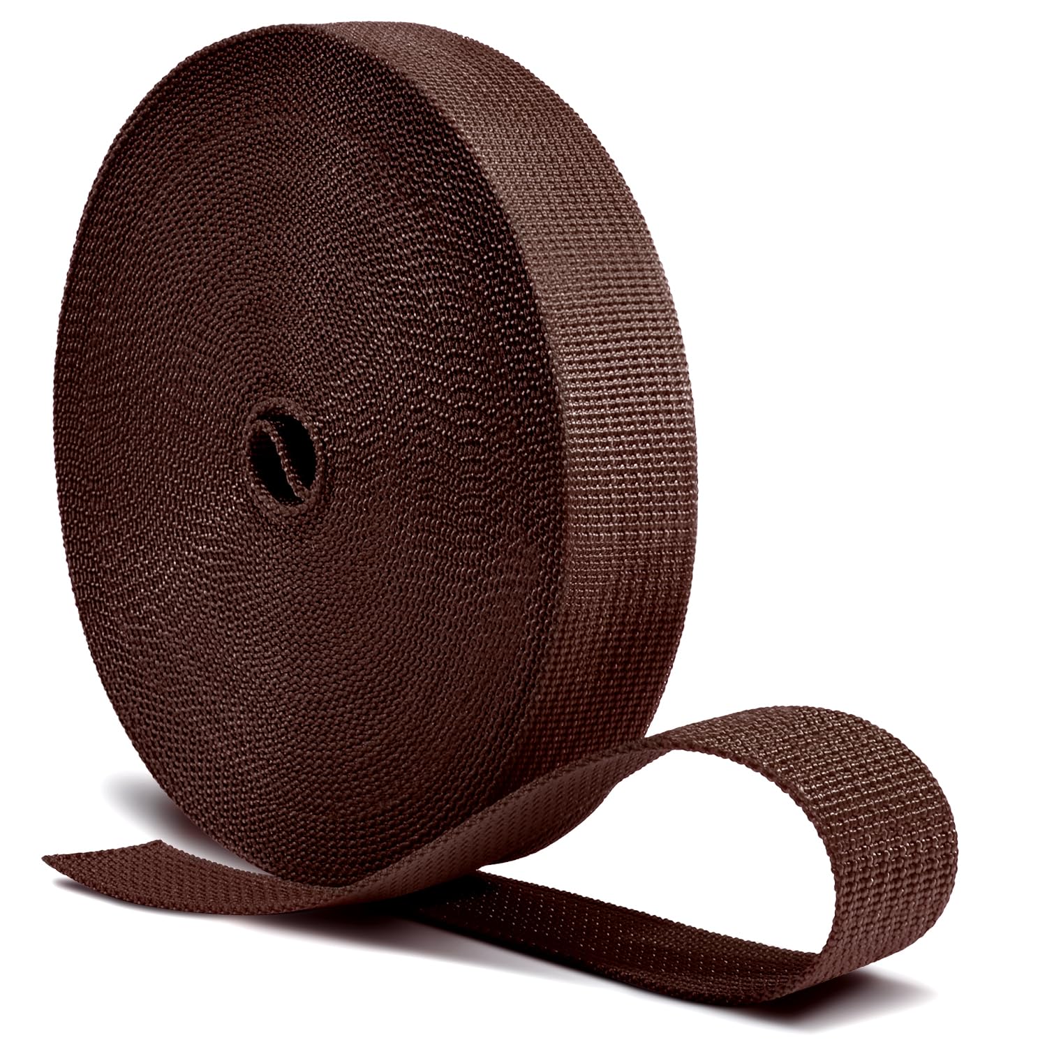CooBigo 12 Yards Webbing 3/4" &amp; 1" &amp; 1.5" &amp; 2" Polypropylene Webbing Strap 3/4 Inch 1 Inch 1.5 Inch 2 Inch Wide Webbing Strapping for Bags/Lawn Chair/Pool Solar Cover DIY Crafting