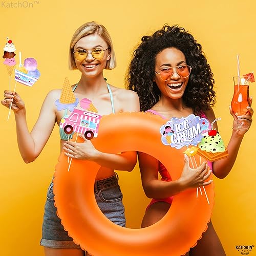 Miniatura 6 de KatchOn, Accesorios para cabina de fotos de helados, paquete de 31, accesorios de fotos de helados para decoraciones de fiesta de helados,