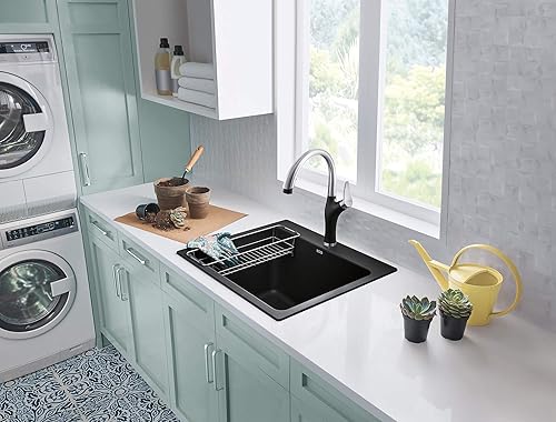 Miniatura 7 de BLANCO 442046 Artona - Barra desplegable de acero inoxidable con 1 mango y grifo de preparación, 13.625 pulgadas de alto x 6.875 pulgadas de