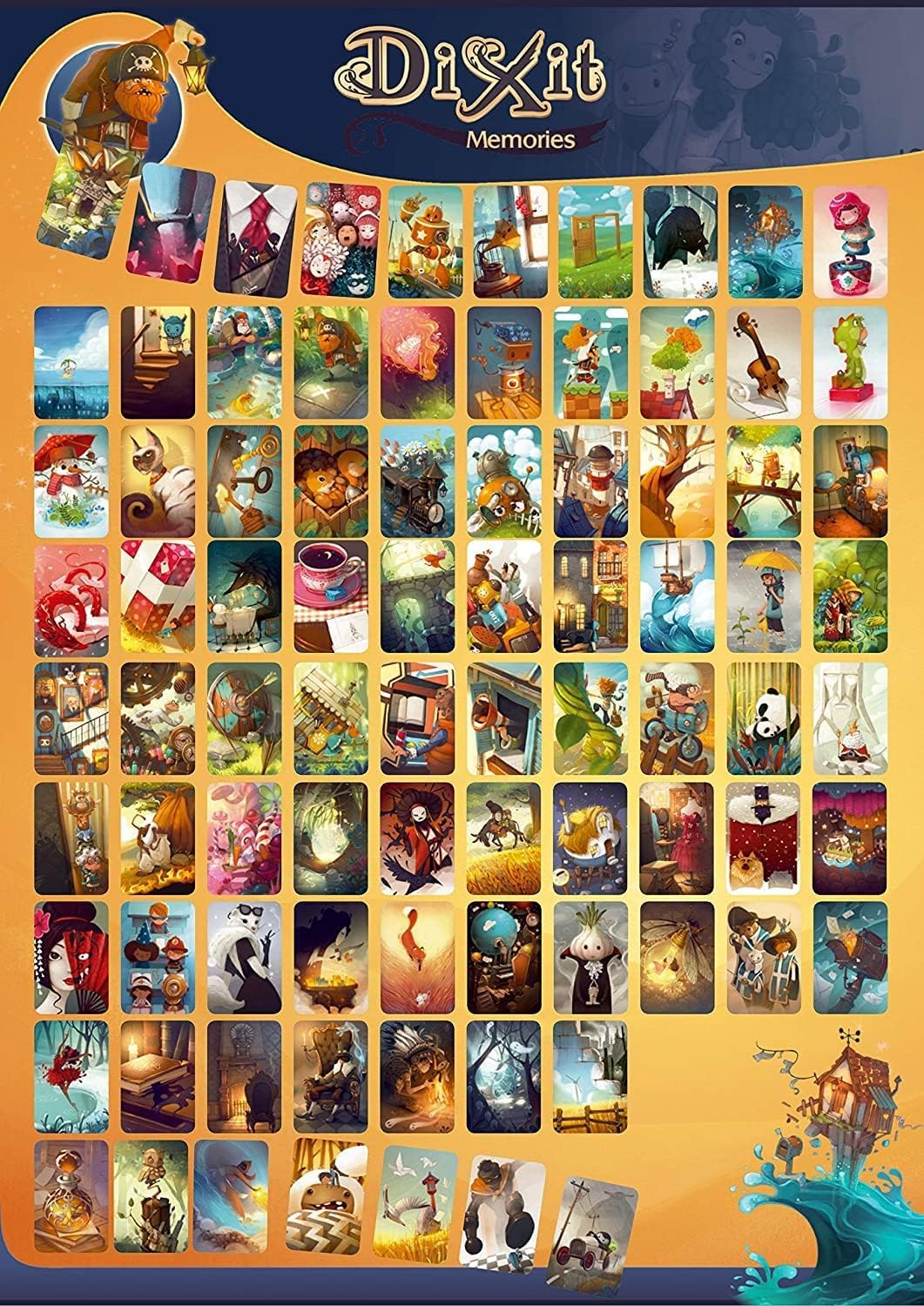 Asmodee Dixit Memories, Expansión, Juego de Imaginación y Creatividad Varias Veces Premiado, A Partir de 6 Años, De 3 a 8 Jugadores, 30 Minutos por Partida, Multilenguaje (Incluye Español)