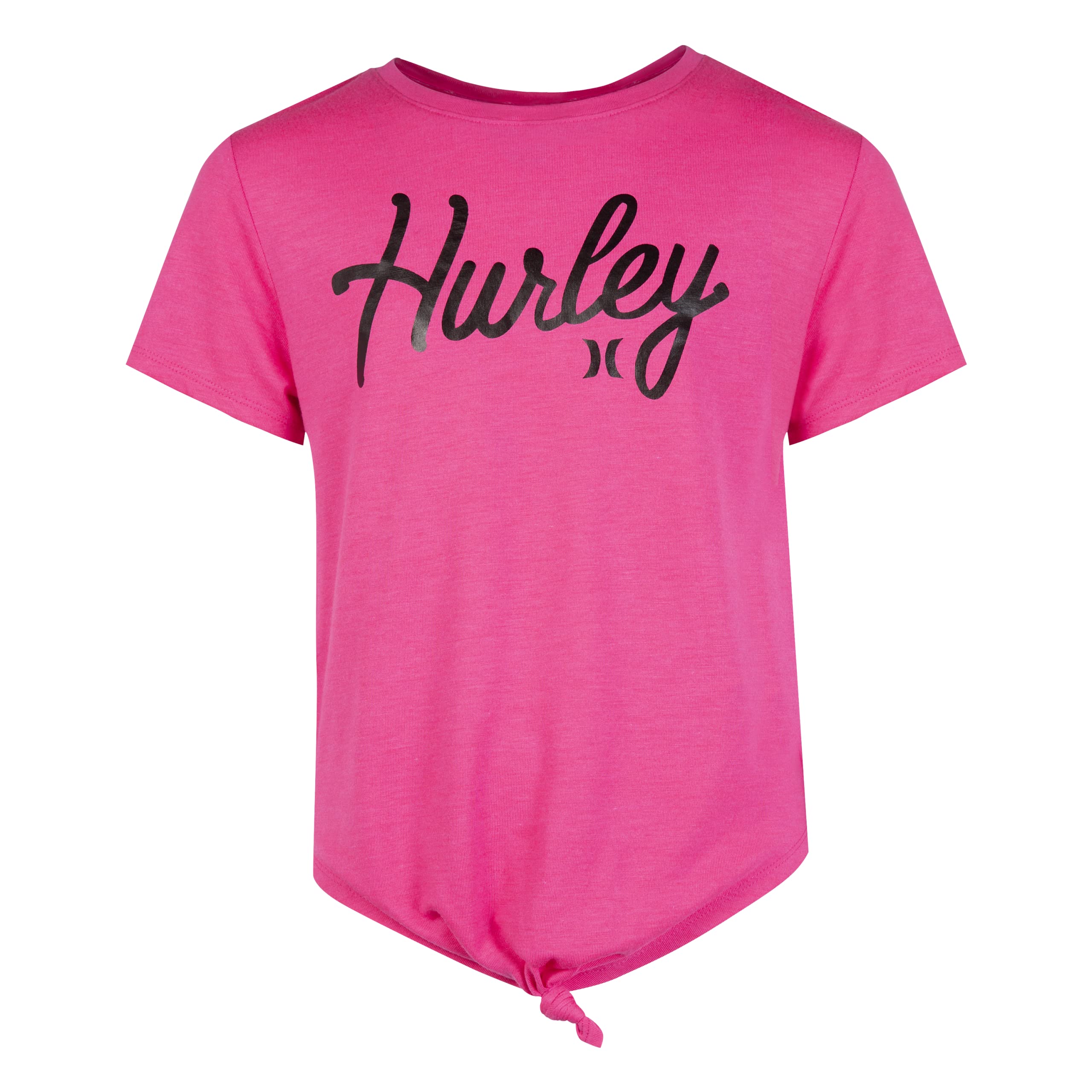 Hurley Girls' Front Tie Graphic T-Shirt