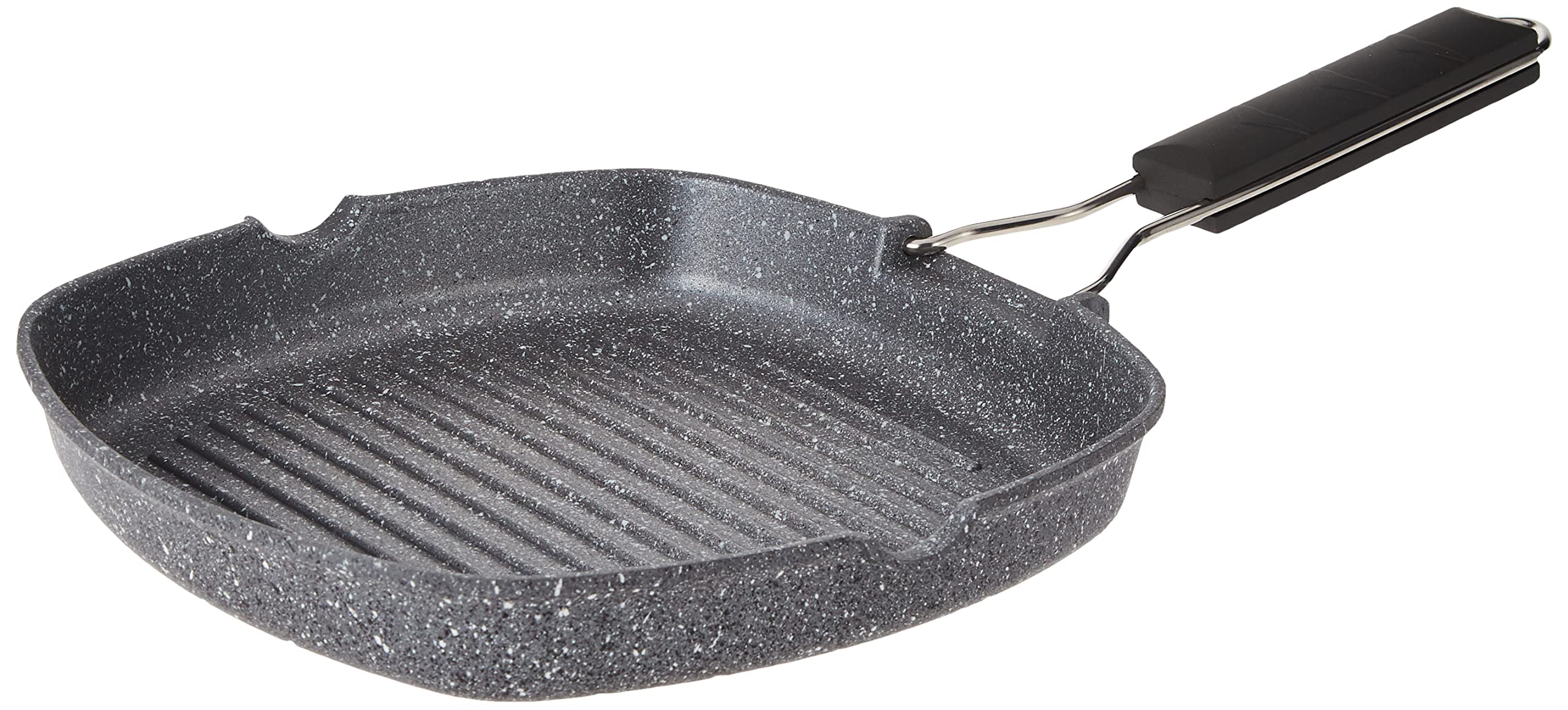 Tognana WI758BBAMNF Square Grill with Folding Handle Mythos, Aluminium, Grey, 0