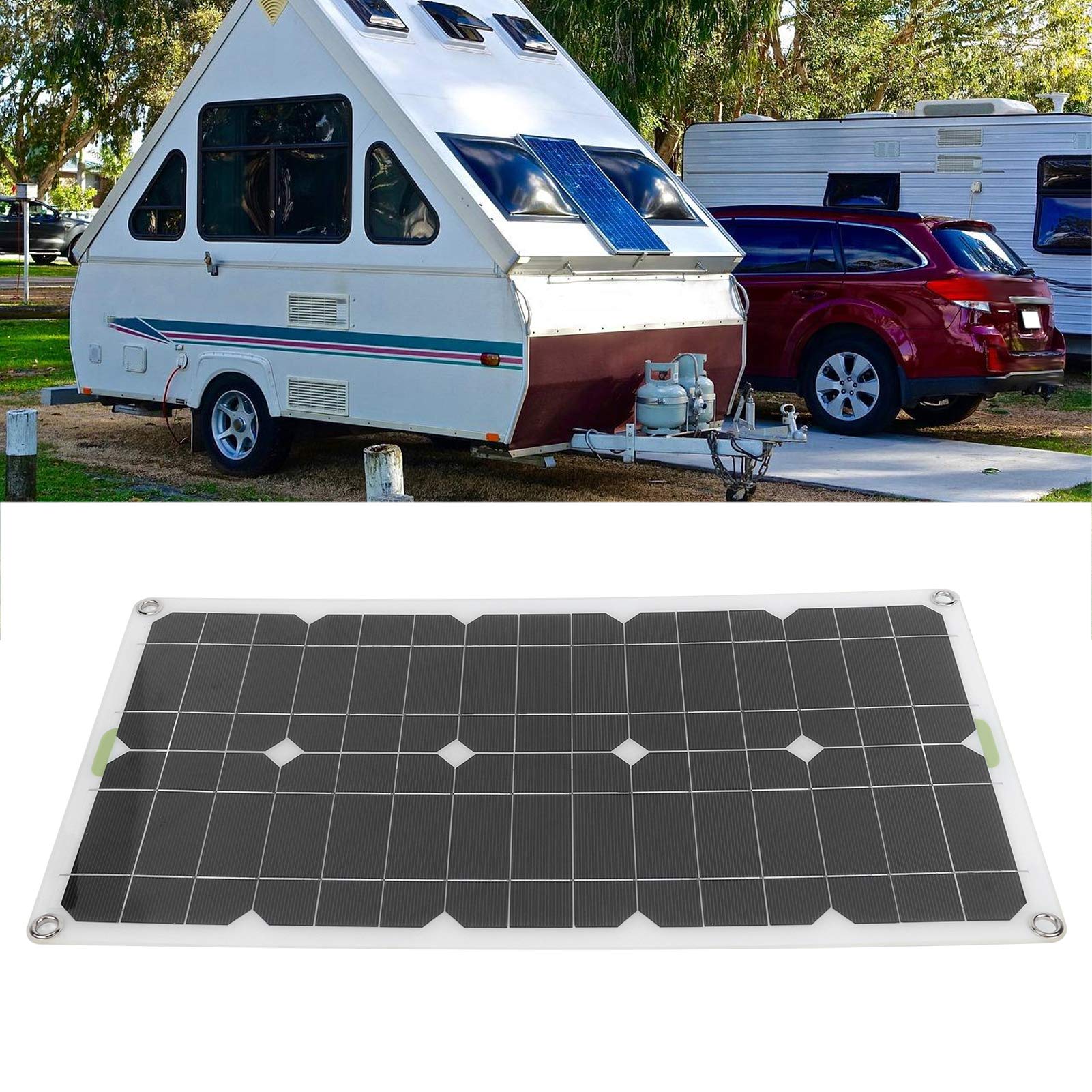 Panel Solar portátil, Panel de células solares Módulo Solar portátil monocristalino, Panel Solar USB Salida USB de 180 W para Recarga de teléfonos
