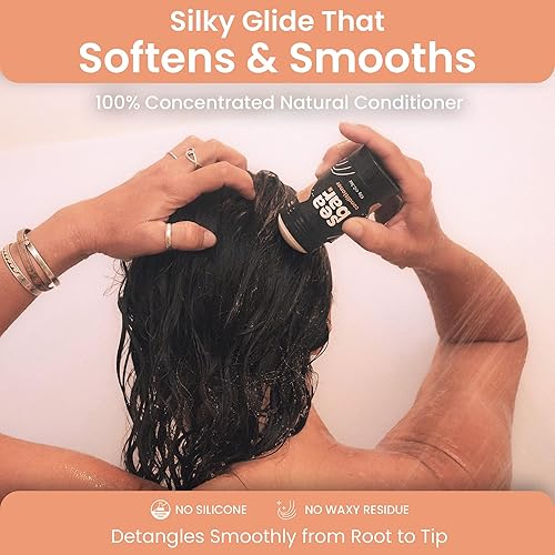 Miniatura 5 de Barra acondicionadora – Champú para cabello totalmente natural – Vegano, sin sulfatos, respetuoso con el medio ambiente, embalaje reutilizable sin