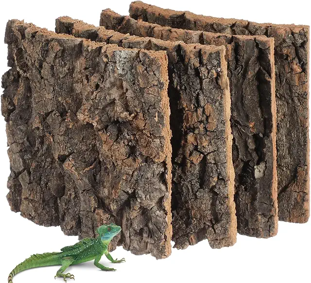 Veemoon Cork Bark Background - Natural Terrarium Decor for Reptiles & Aquariums