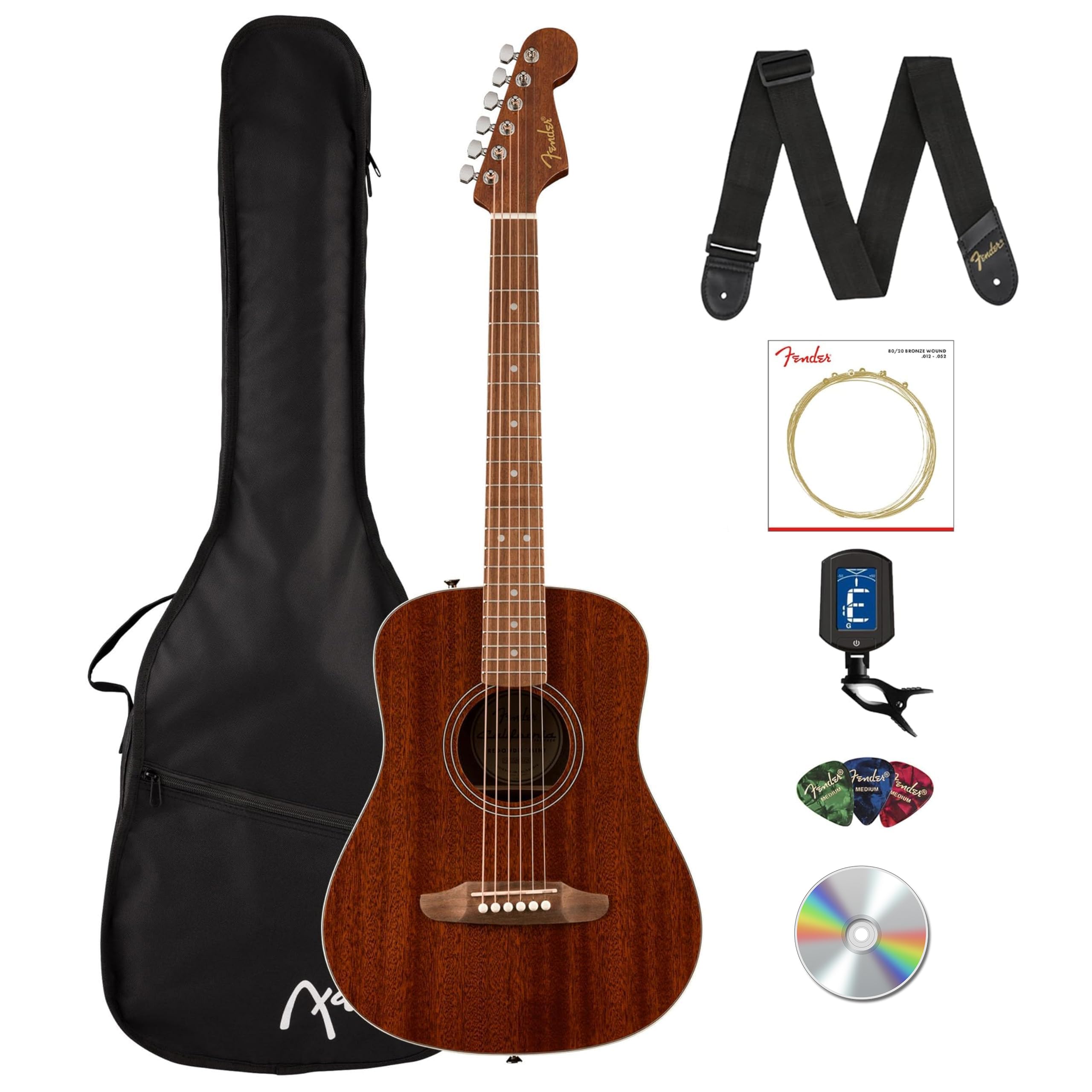 Amazon.com: Fender California Standard Redondo Mini Acoustic