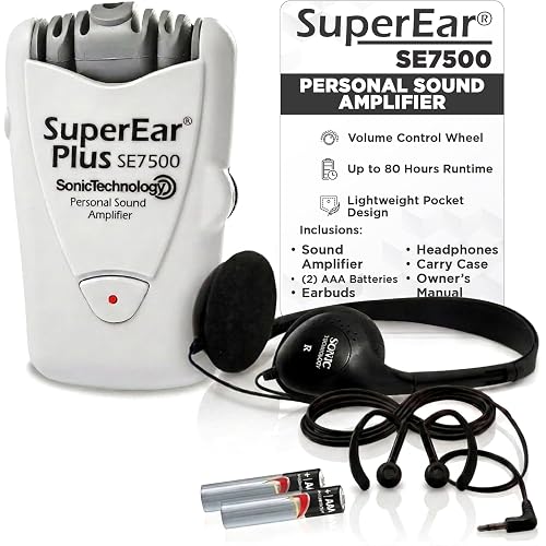 SuperEar SE7500 Hearing Amplifiers for Seniors, Personal Sound Amplifier
