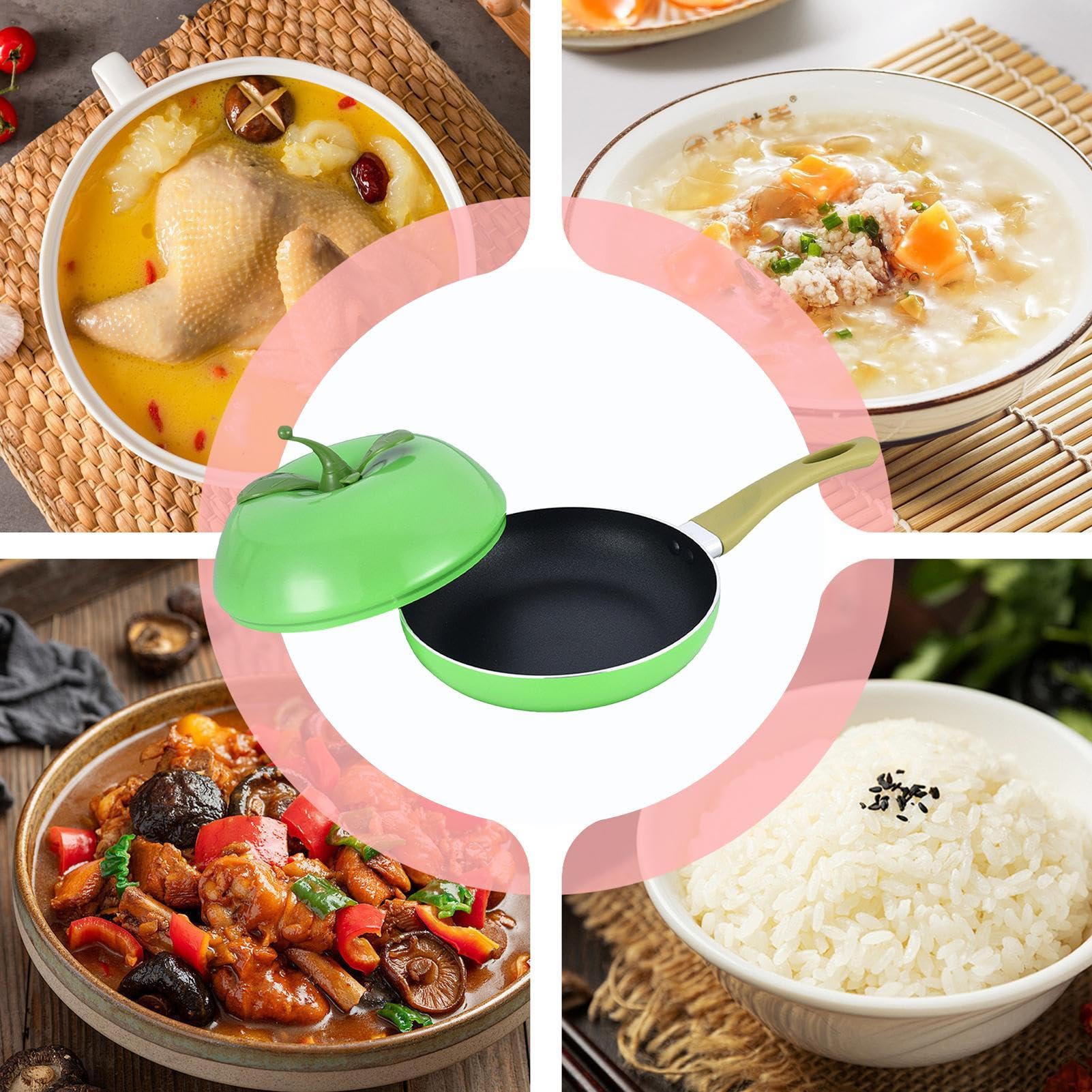 Pentola Per Sugo Con Coperchio Pratico, Multiuso, Antiaderente, Fruttiforme | Pentola E Padella Adatte All'Induzione Per Pasta, Zuppa, Spaghetti, Conserve, Bollire, Cottura A Fuoco Lento