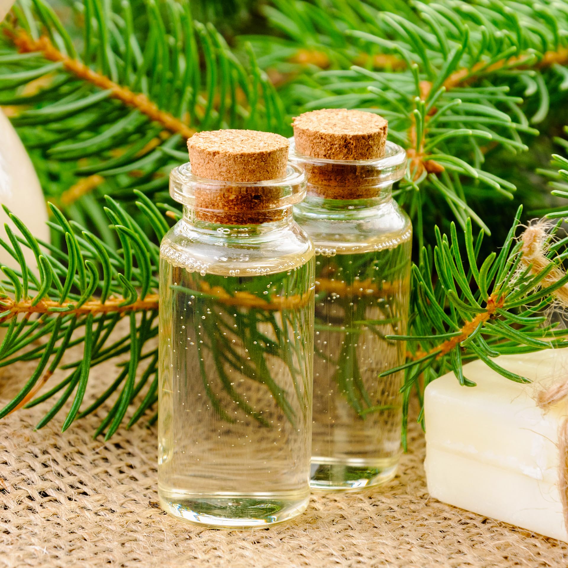 30 mini flaconcini da 10 ml, provette con tappo di sughero, bottiglia di messaggi, 30 corde di canapa, 30 etichette