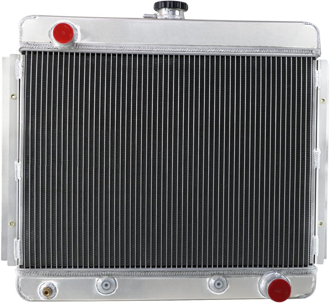 CC6267 Aluminum Radiator for 1962-1967 Chevy II Nova Sedan/Wagon/Hardtop, 3 Row Radiators 1963 1964 1965 1966