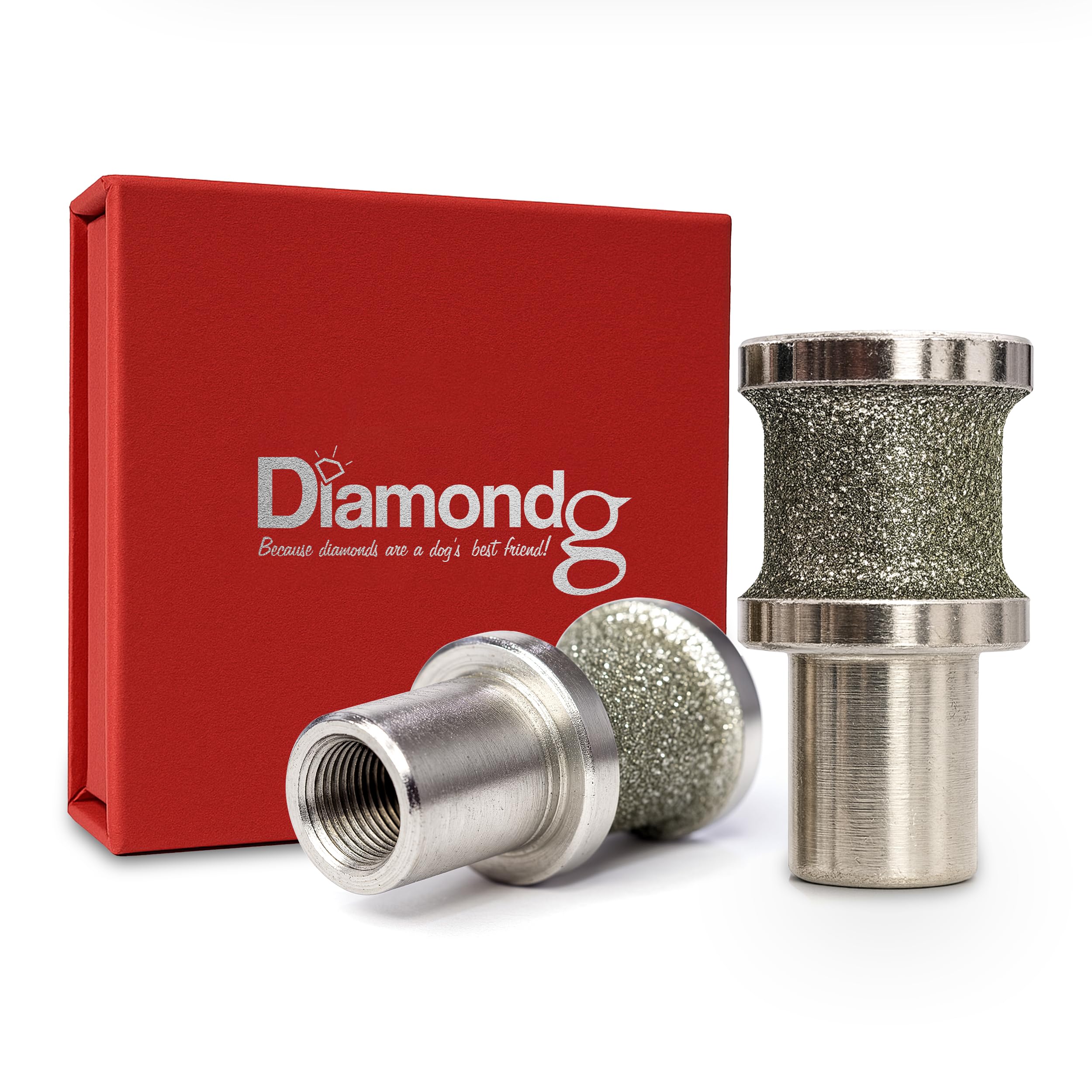 Diamondg - Broca de uñas giratoria profesional de diamante para perros, sin dolor, no tiran del pelo ni se calientan, paquete de 1 (grande)