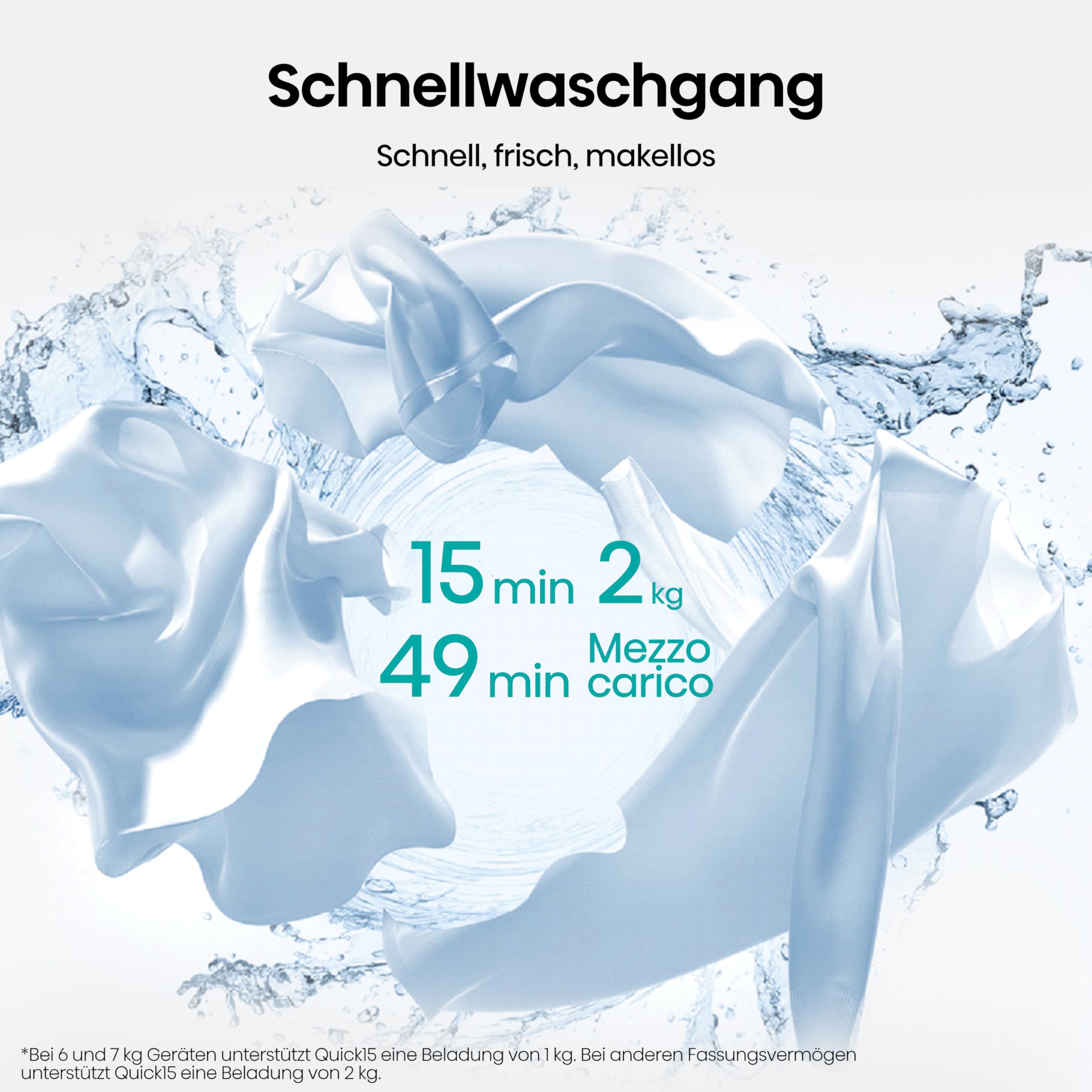 Hisense WD1I8042BWP2 Waschtrockner, 8 Kg, 1400 U/Min, 15 Programme, Automix-Waschmittelschubfach, Pure Jet, Wash&Dry 59', Eco Refresh, Schnellwaschgang, Dampffunktion, Anti-Allergie, EEK A-D, Weiß