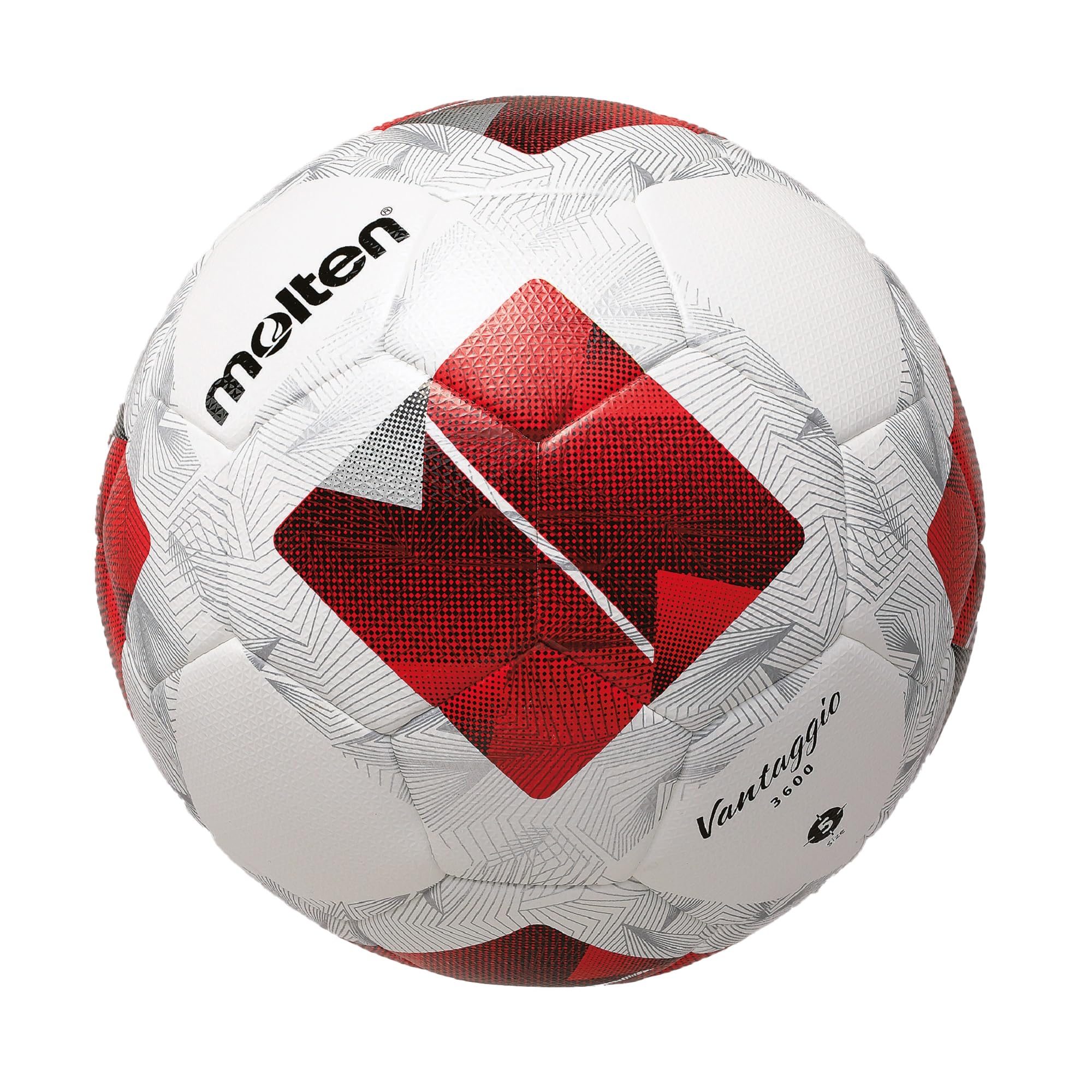 Molten FN3600 Pallone da Calcio White/Red 5