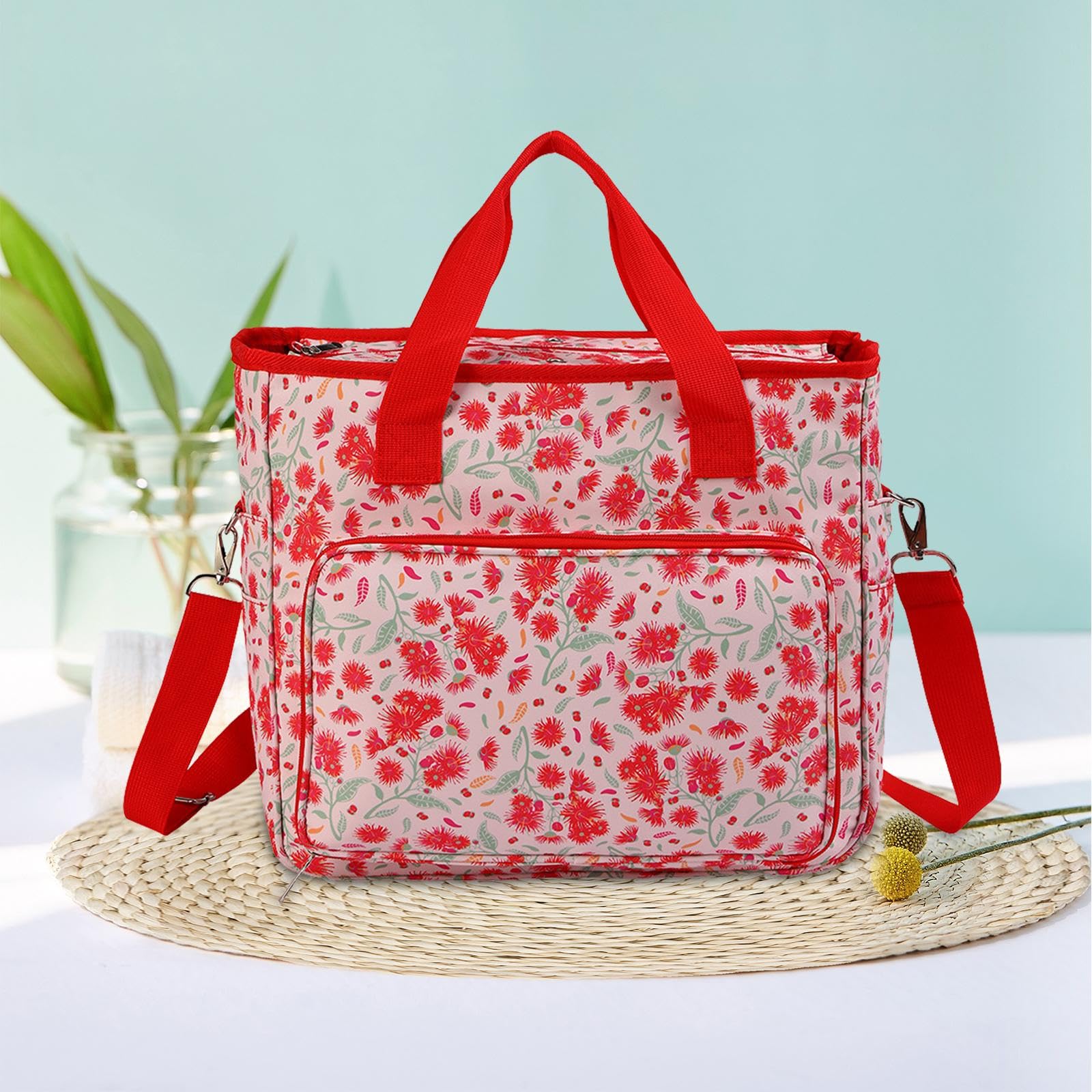 Bolsa para Guardar Hilo, Bolsa para, Bolsa Resistente para Hilo, Organizador de Hilo con Cierre de Cremallera, Bolsas para Hilo, Rosa, Individual