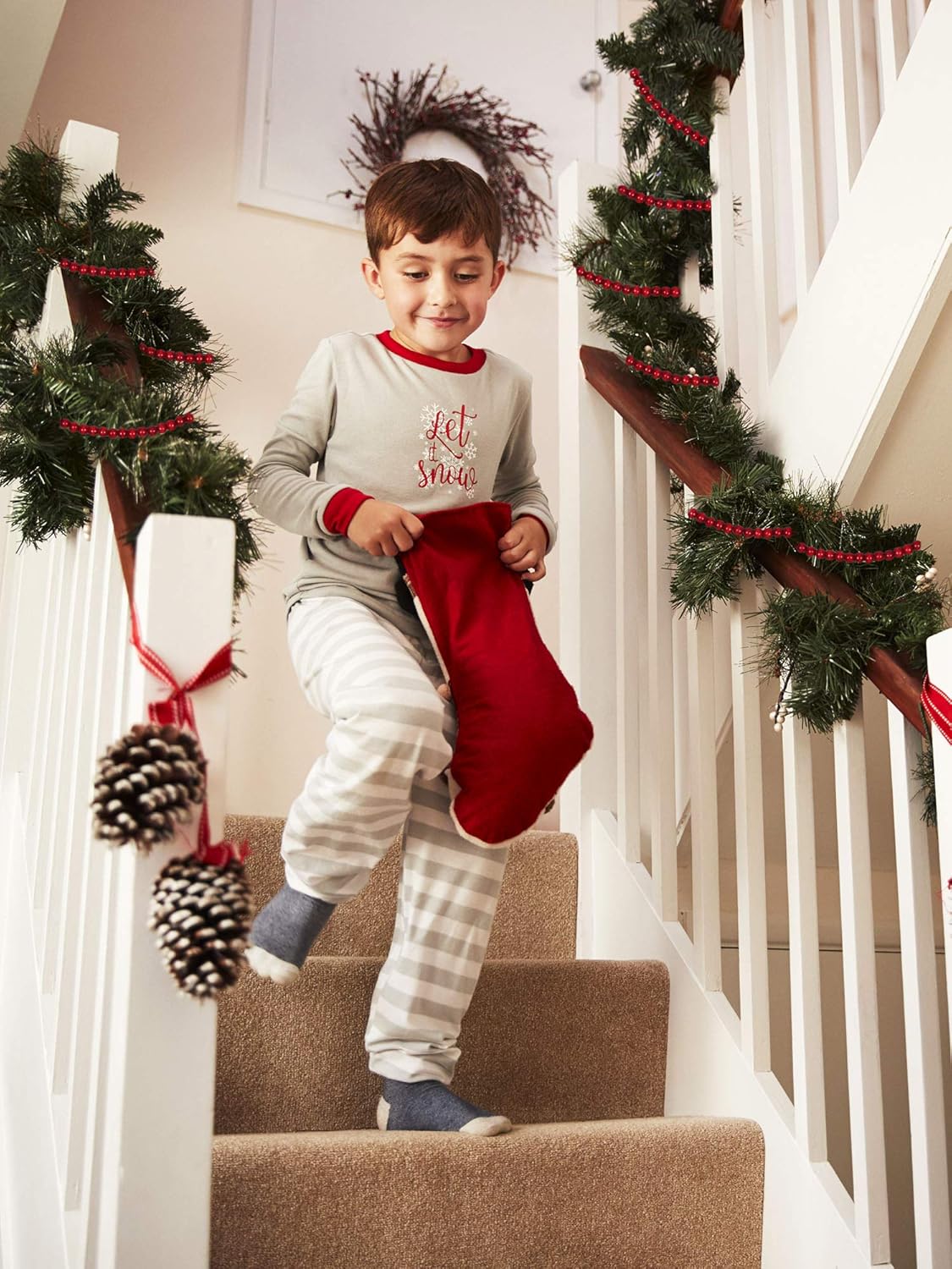 16 Feet Christmas Wood Bead Garland Wooden Bead Garland for Christmas Tree Holiday Decoration - Image 6