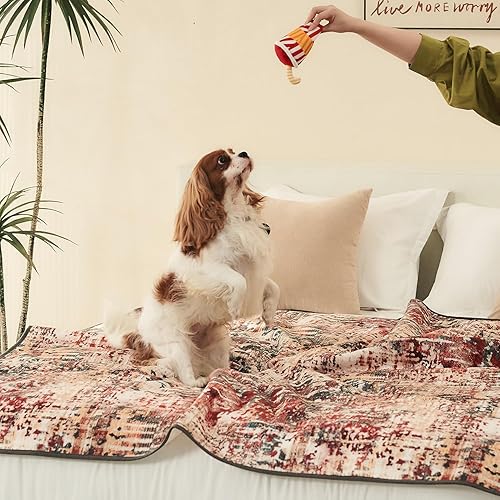 Miniatura 7 de Qeils Almohadillas lavables para orina para perros, paquete de 2 almohadillas reutilizables para cachorros de 36 x 41 pulgadas, superabsorbentes, a