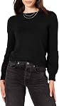 Amazon Essentials Womens Soft Touch Pleated Shoulder Crewneck Sweater