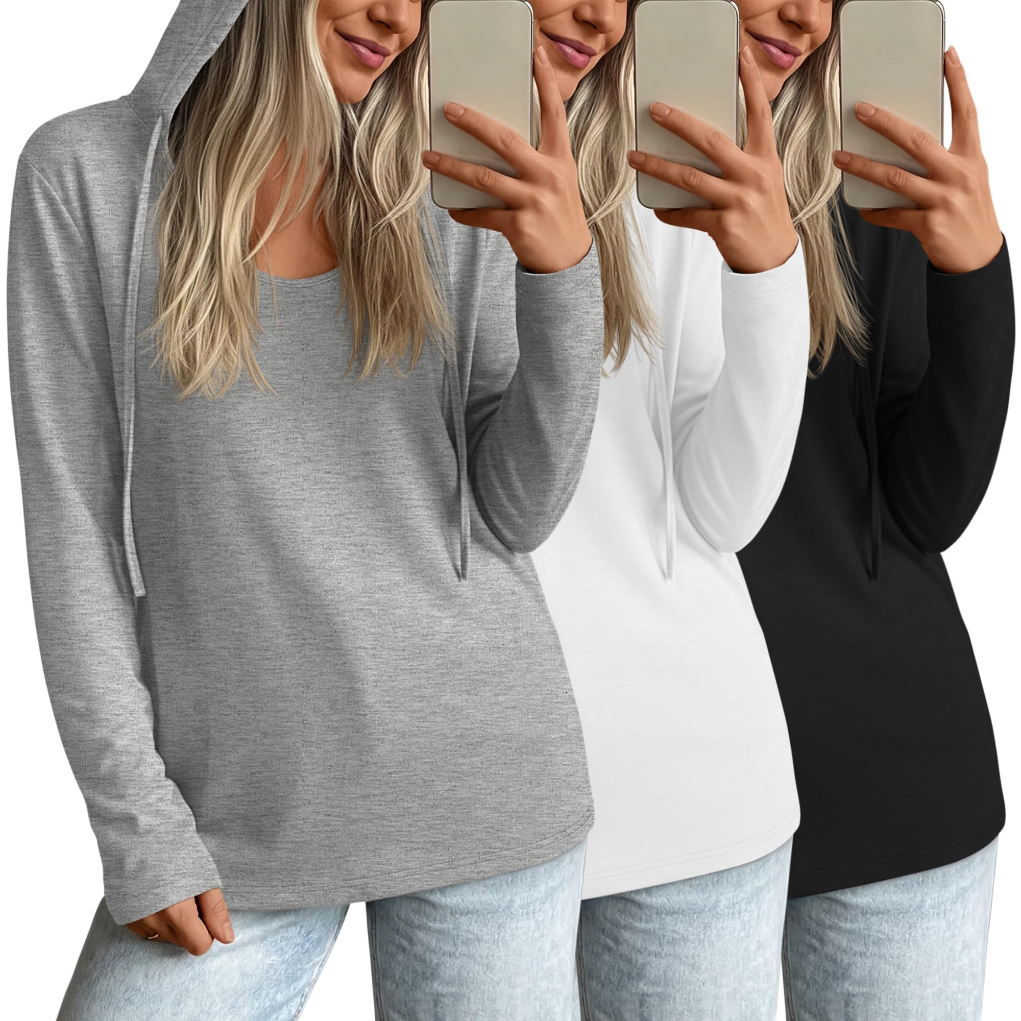 3 Pack Cotton Oversized Hoodies