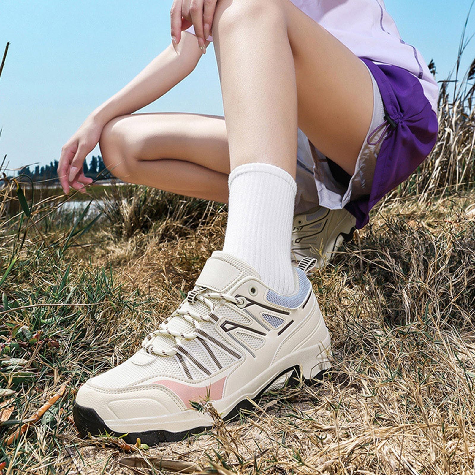 Zapatos de Senderismo para Mujer Zapatillas de Montaña | Transpirable,Ligeros,Minimalista,Antideslizantes,Outdoor,Camping,Caminar,Trekking