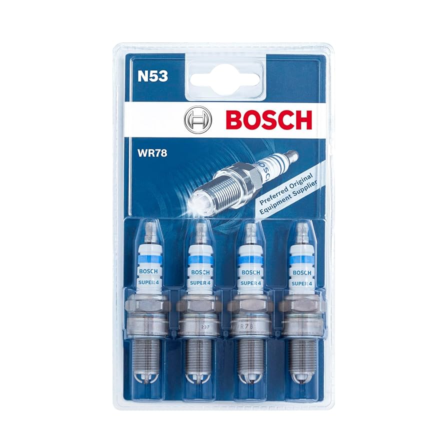 Amazon.com: Bosch WR78 (N53) Spark Plugs Super 4 - Set of 4