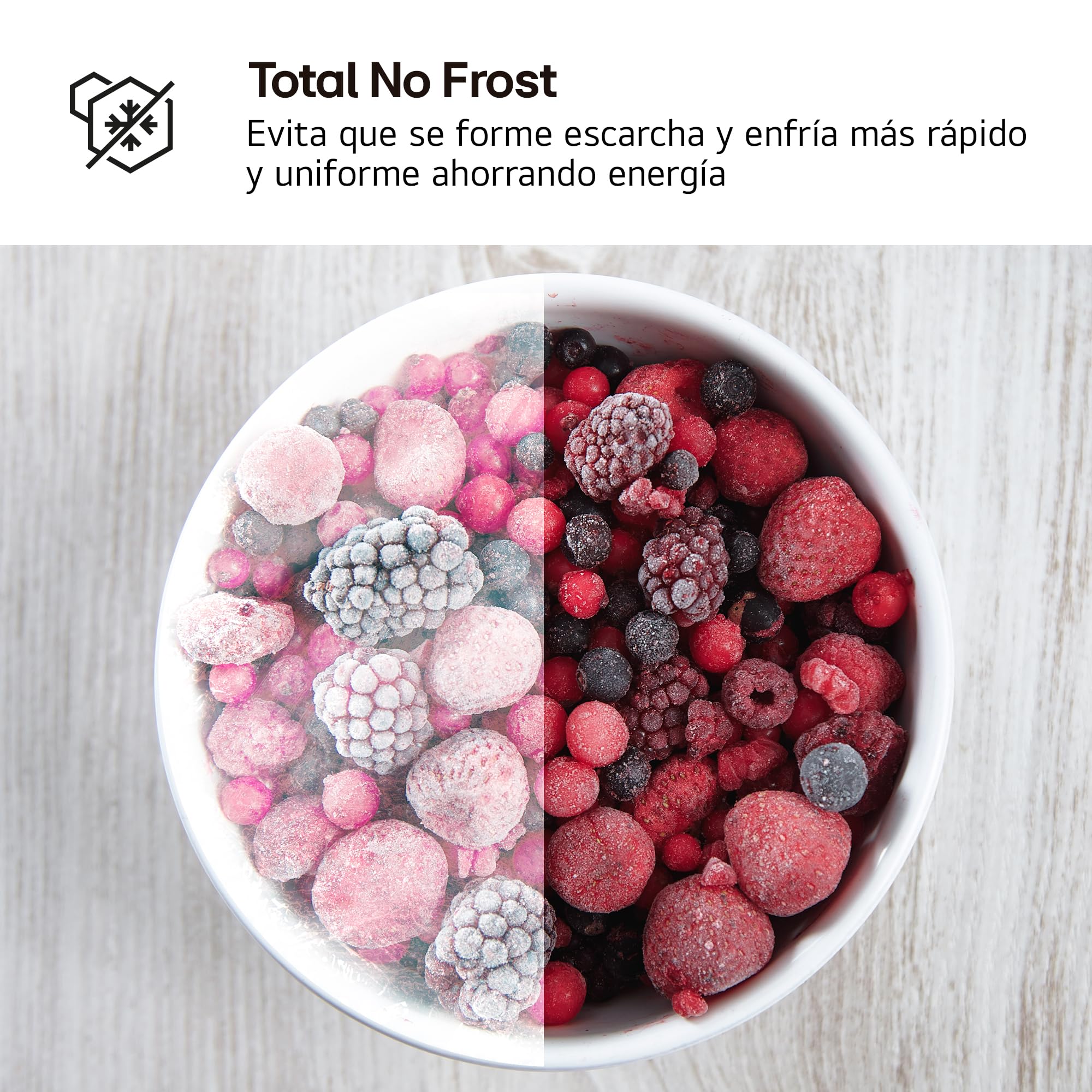 LG GTBV22PYNJ - Frigorífico Dos Puertas Total No Frost, 1,45m, Clasificación E, Inox antihuellas