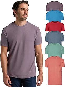 True Classic Mens T-Shirts – Short Sleeve Crew Neck T Shirts for Man, Cotton Blend Plain Novelty Men's T-Shirts