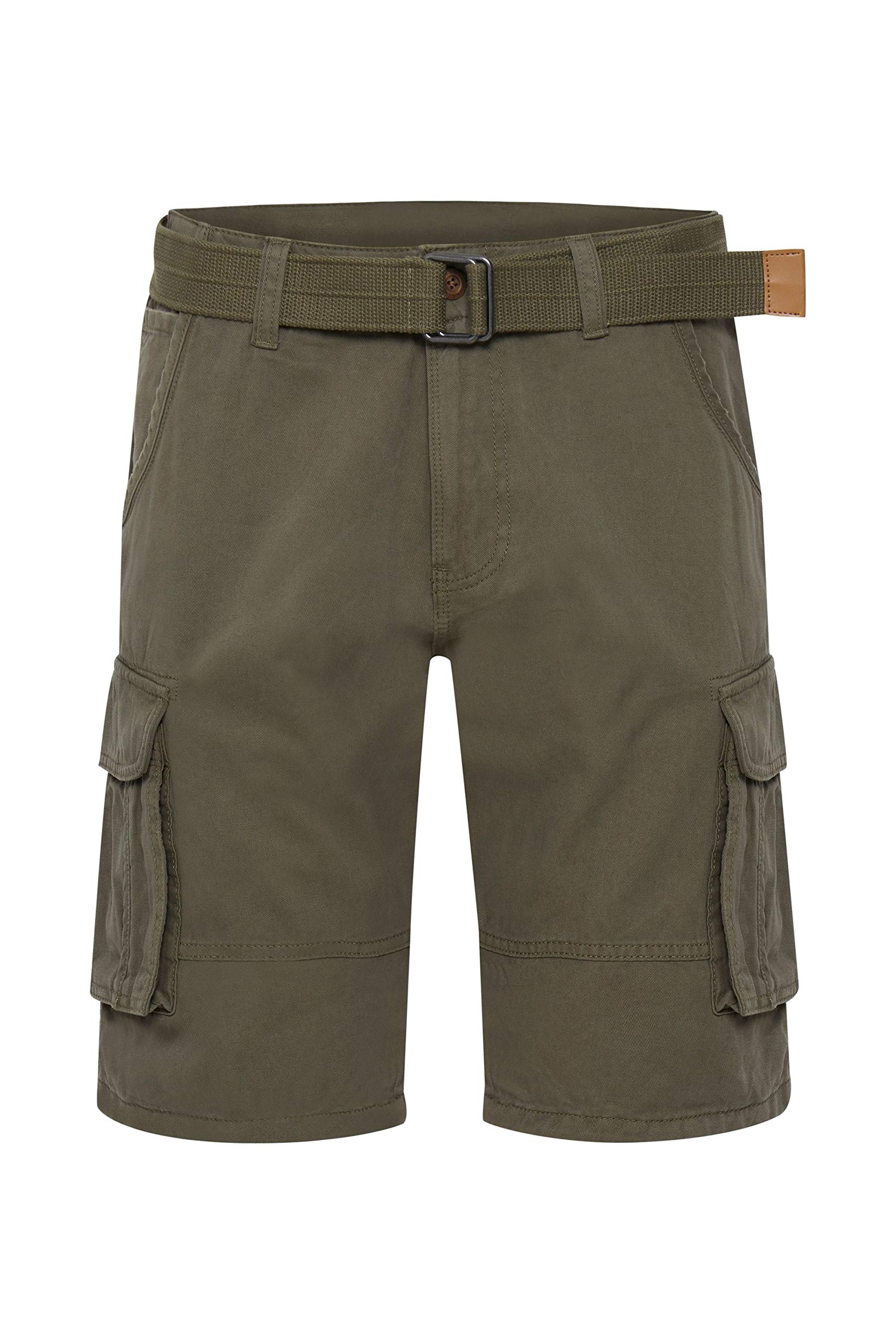 Indicode IDCosta Herren Cargo Shorts Bermuda Kurze Hose mit Gürtel Regular Fit