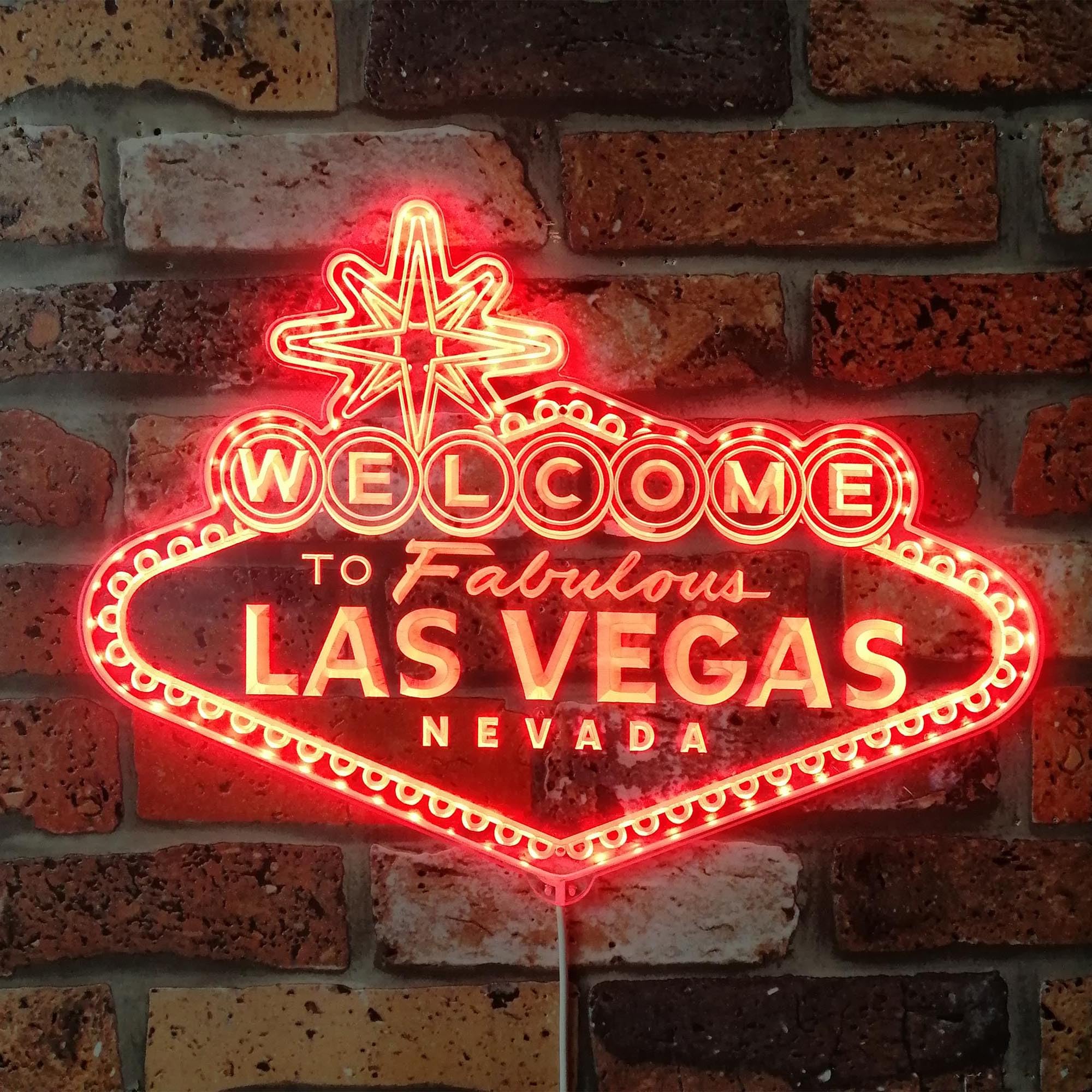 Enseigne LED – Welcome To Fabulous Las Vegas, Décoration Lumineuse