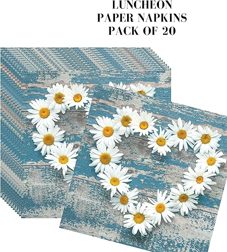 Miniatura 8 de Servilletas de papel folclórico de 20 unidades, 13 x 13, estampado floral, 3 capas, para arte, cena y fiesta, servilletas desechables decorativas