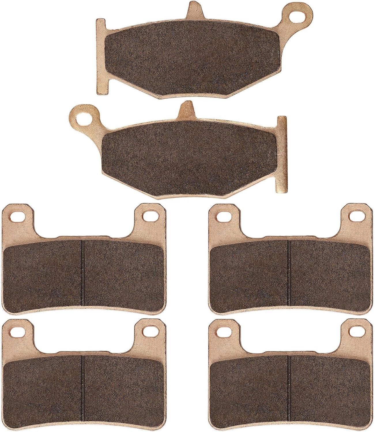 Sintered Brake Pads Compatible with Suzuki GSXR 600 GSXR600 2006-2010 / GSXR 750 GSXR750 2006-2010 / GSXR 1000 GSXR1000 2007-2008 / GSX 1300 R GSX1300R Hayabusa 2008-2012, Front and Rear