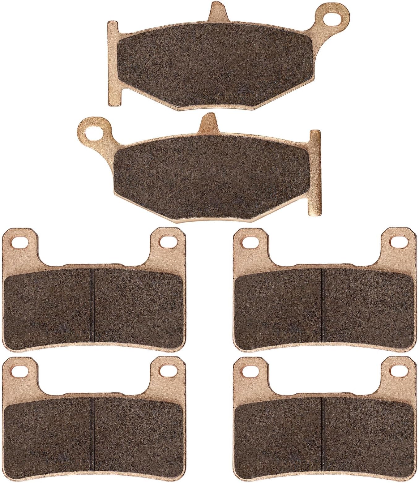 Brake Pads Front and Rear Compatible with Suzuki GSXR 600 GSXR600 2006-2010 / GSXR 750 GSXR750 2006-2010 / GSXR 1000 GSXR1000 2007-2008 / GSX 1300 R GSX1300R Hayabusa 2008-2012, Sintered Metal