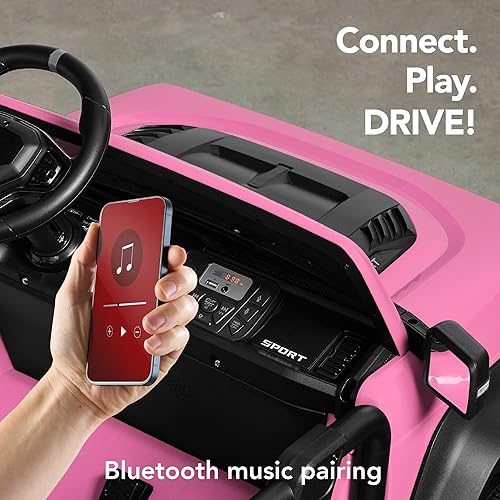 Vista 40 de Best Choice Products - Camión de 12 V con control remoto para montar, Rosado