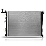 OCPTY Engine Coolant Radiator Compatible with 2007-2012 for Hyundai Elantra 2.0L, Replace CU2928 2928 8012928 253102H000 253102H050 Automotive Aluminum Radiators, 2007 2008 2009 2010 2011 2012