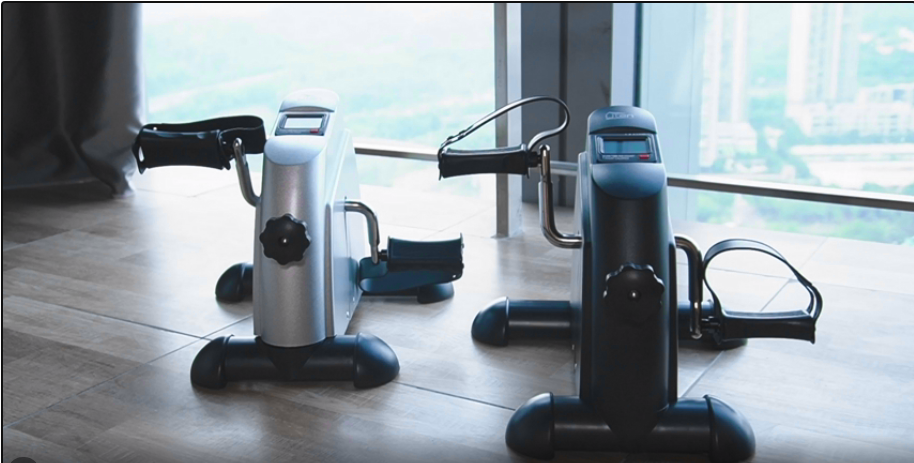 Uten Mini Vélo D'appartement – Pédalier Portable Avec écran LCD, Résistance Réglable – Bras Et Jambes, Pliable