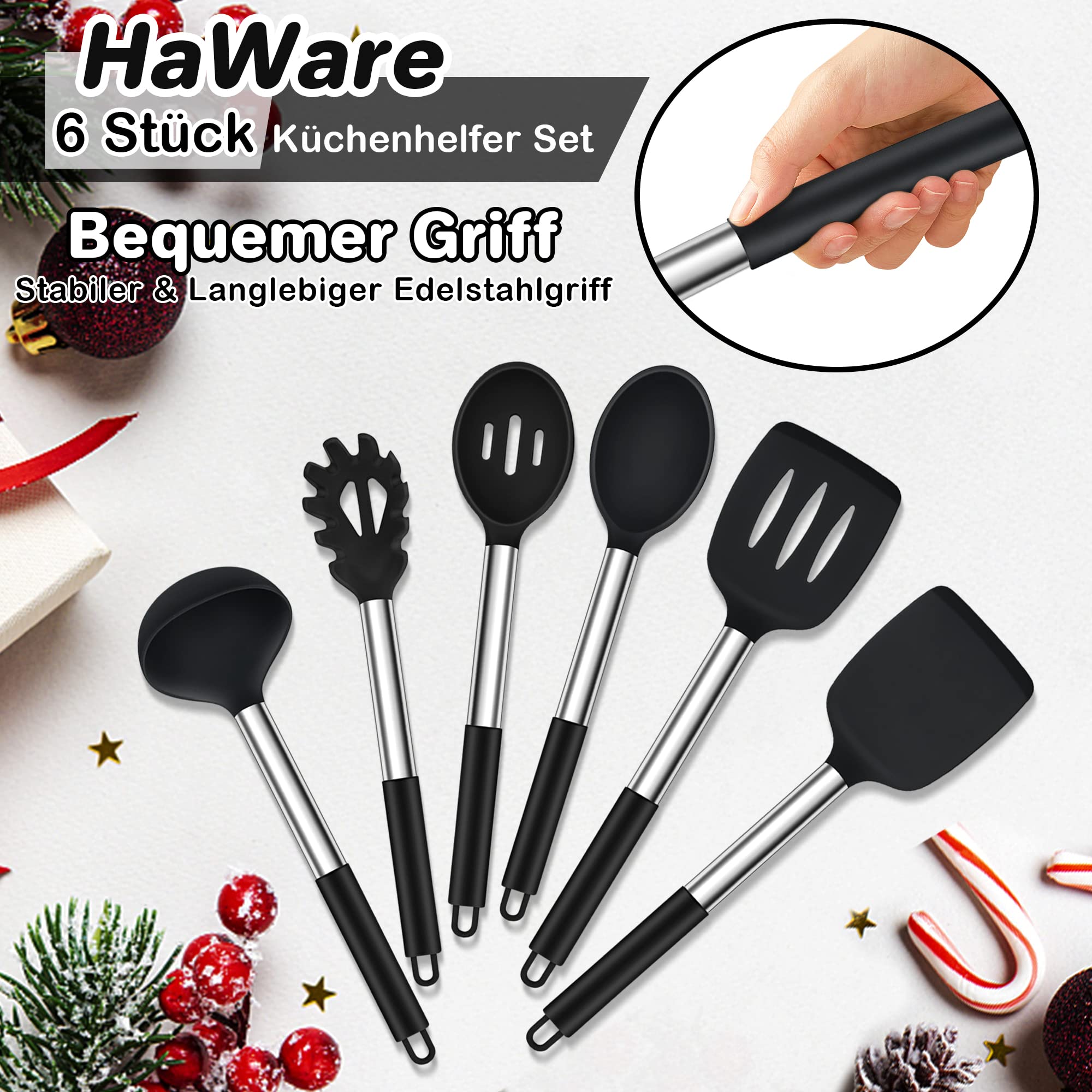 TUPPERWARE Griffbereit Großer Top-Schaber SCHWARZ/ORANGE