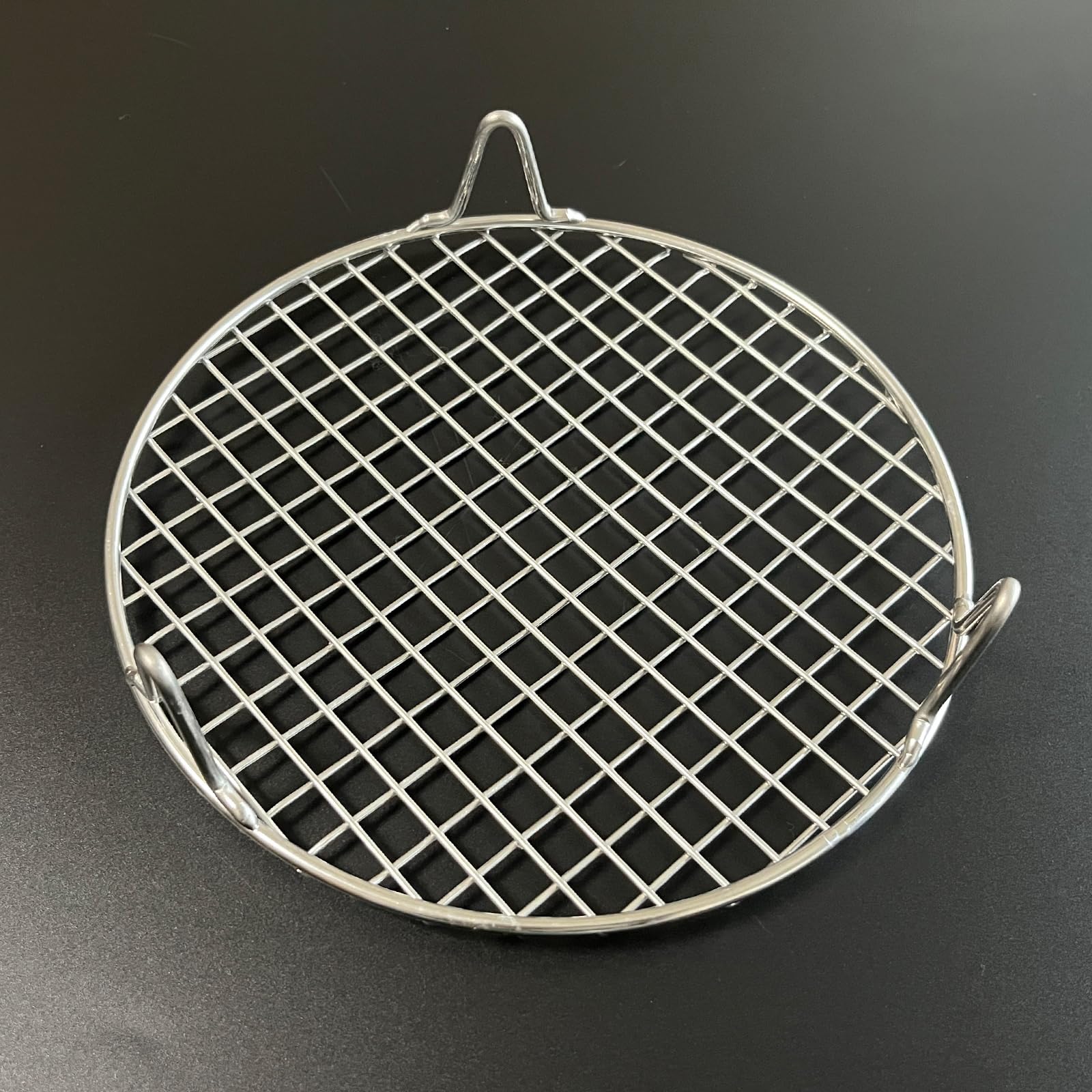 Estante de cocina de 6.5 pulgadas con patas de 1.8 pulgadas de altura de acero inoxidable 304 para hornear y enfriar, utensilios de cocina aptos para freidora de aire, olla a presión 3