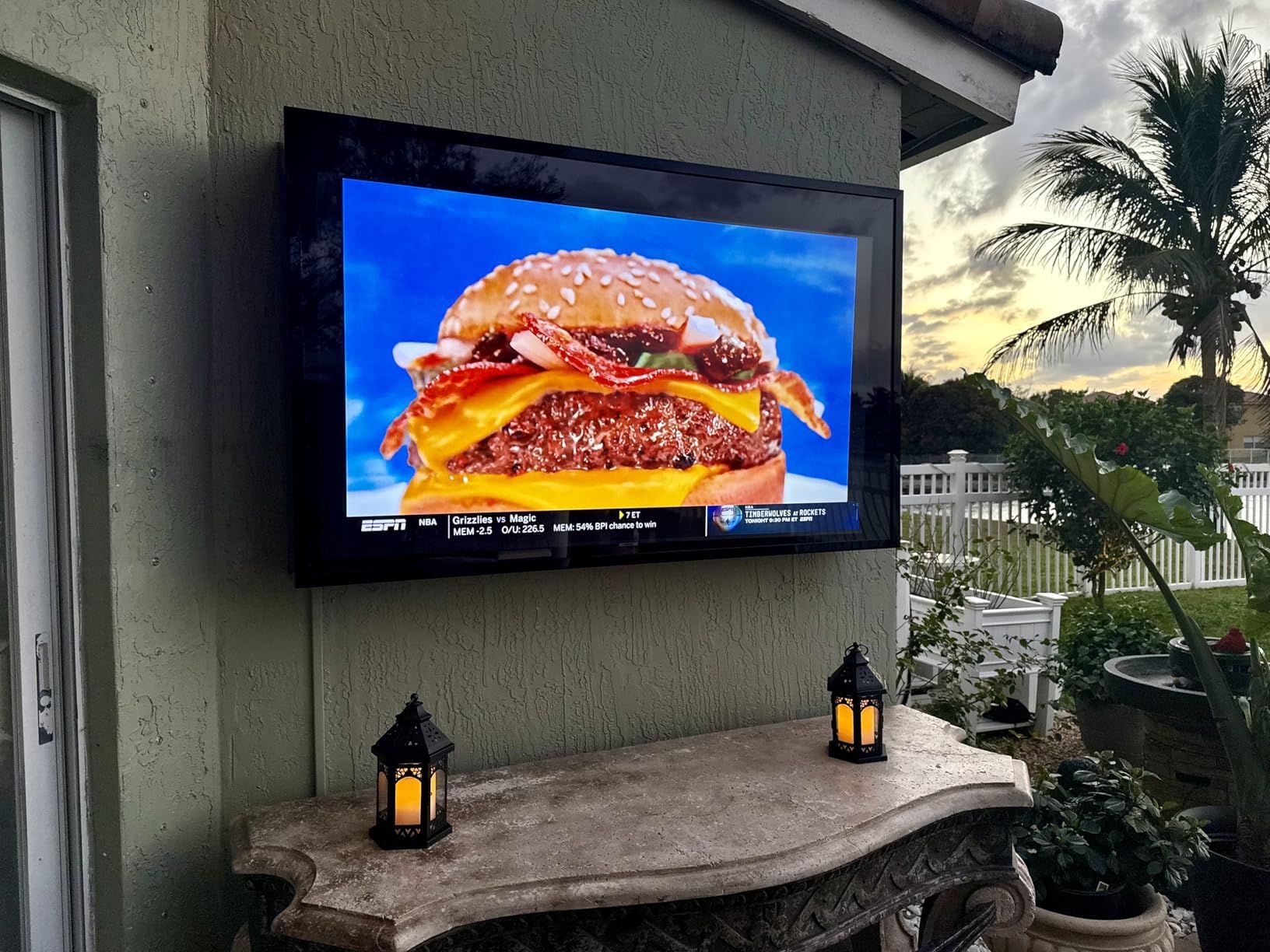 28-32inch Weatherproof Outdoor TV Cover, Hard Cover and Durable, Clear Television Enclosure for Outside, with TV Wall Mount and Cooling Fans Included