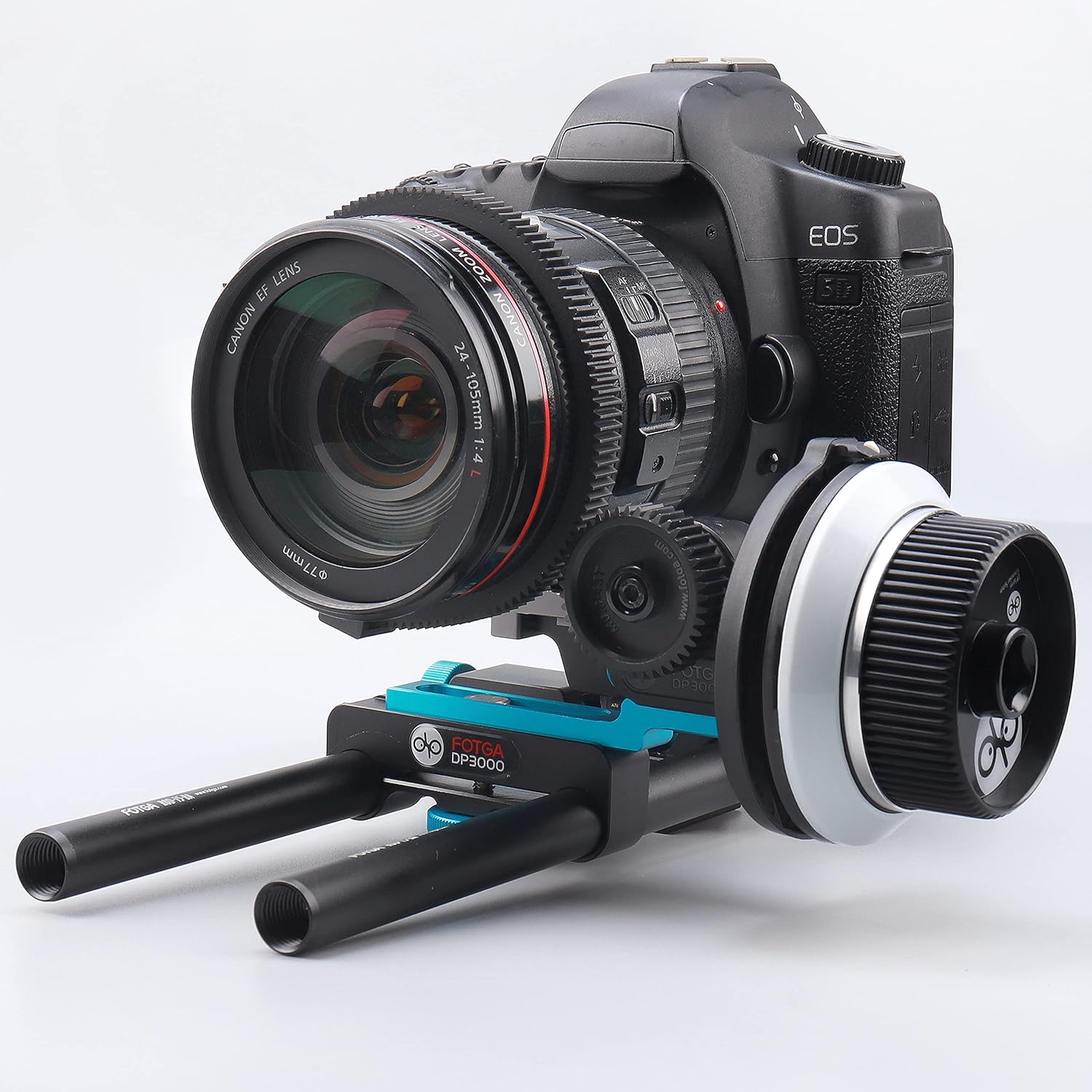 Fotga DP3000 M2 DSLR Follow Focus Puller with A/B Hard Stops for 15mm Rod Rail System 5D II III 7D R5 R6 RP 60D A7 A7R A7S II III IV Z6 Z7 II GH4/5/5S BMPCC 4K Video Filmmaking