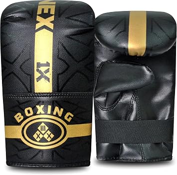 Boxing Gloves Leather MMA Adult Training Sparring Glove Muay Thai Kickboxing Heavy Punching Bag Mitts Fitness Workout Grappling & Fighting Men, Women