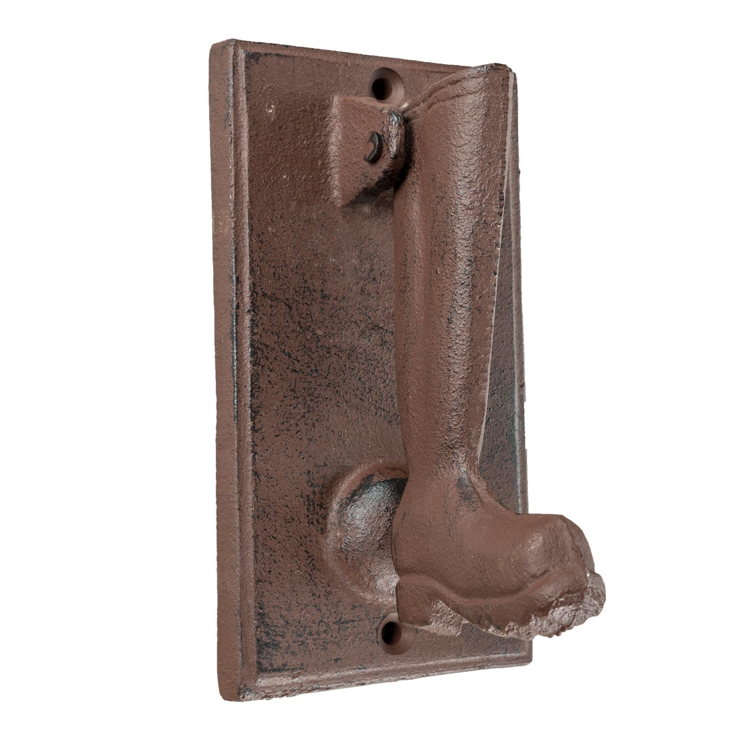Homescapes Brown Boot Cast Iron Door Knocker 5055967459014