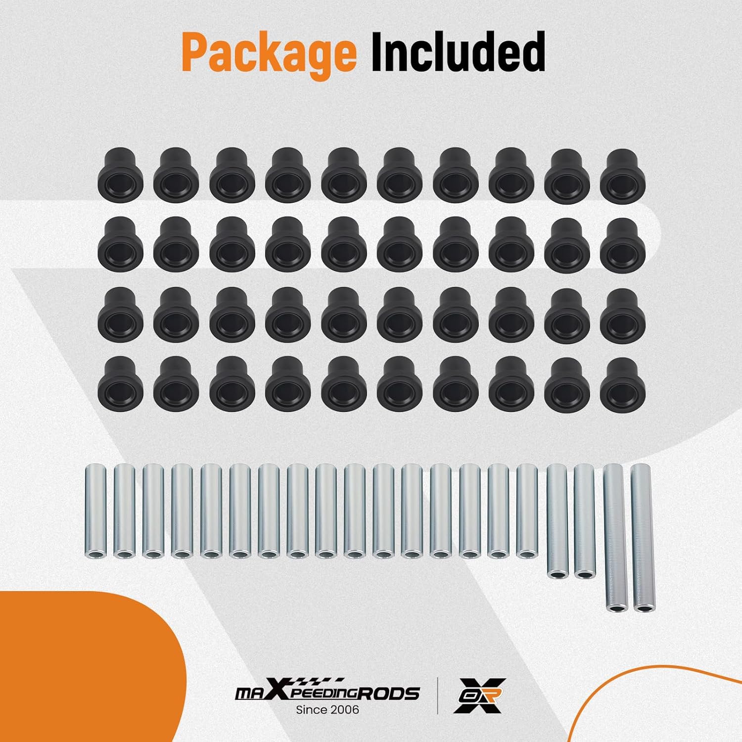 maXpeedingrods Lower Control Arm Bushing Kit for Polaris Ranger 4X4 500 700 800 EFI Crew 2009-2016, 6X6 800 2010-2016, XP 800 2012, 4x4 900 Diesel Crew 2011-2014, Rear Suspension Bushings