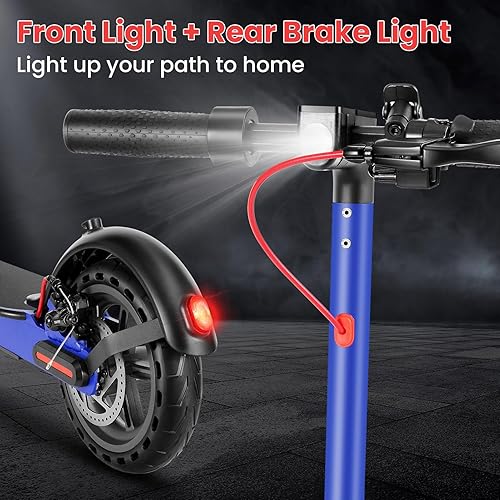 Miniatura 7 de Caroma Electric Scooter,630W Peak Motor,20 MPH Max Speed & 18 Miles Long Range,8.5" Solid Tires,Dual Braking System with Cruise Control,Foldable