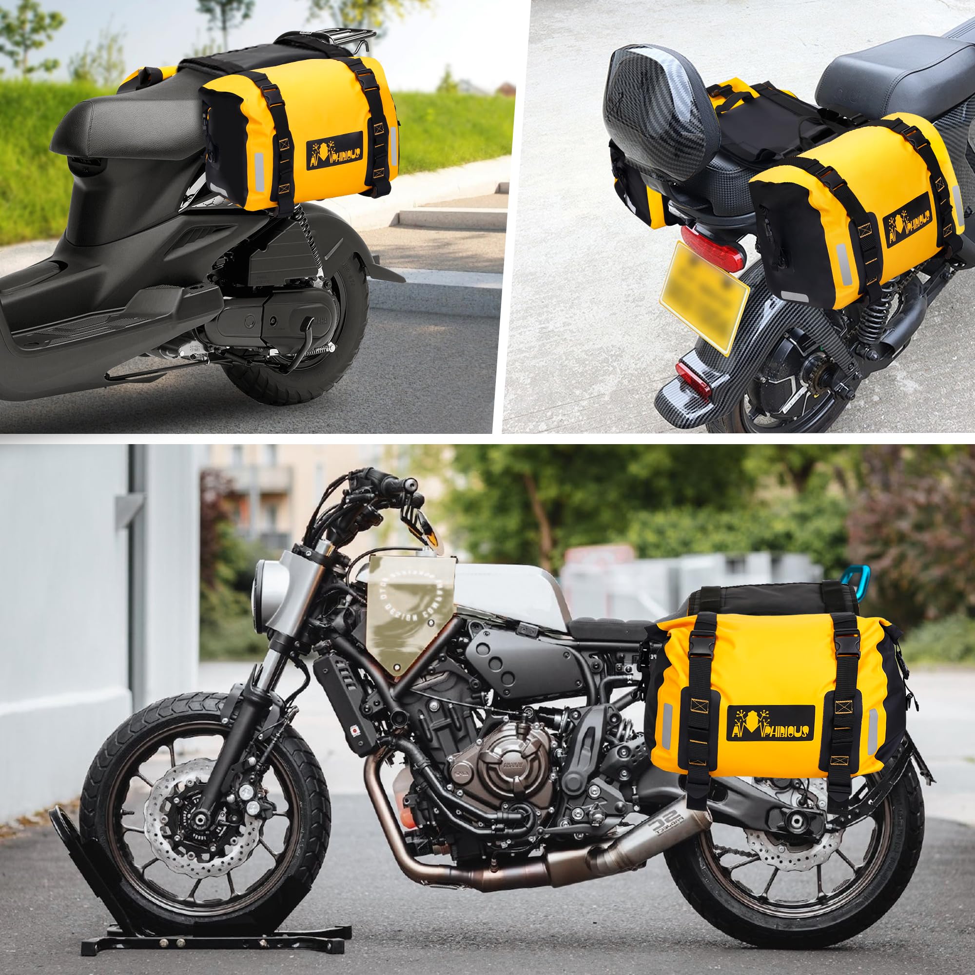 バイク サイドバック サドルバック 左右セット Amazon | バイク サイドバッグ 防水 サイドバック バイク 大容量