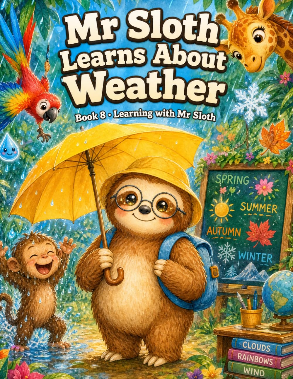 Mr Sloth Learns About The Weather: early learning children books (The World of Mr Sloth™ - Early Learning Children Books)