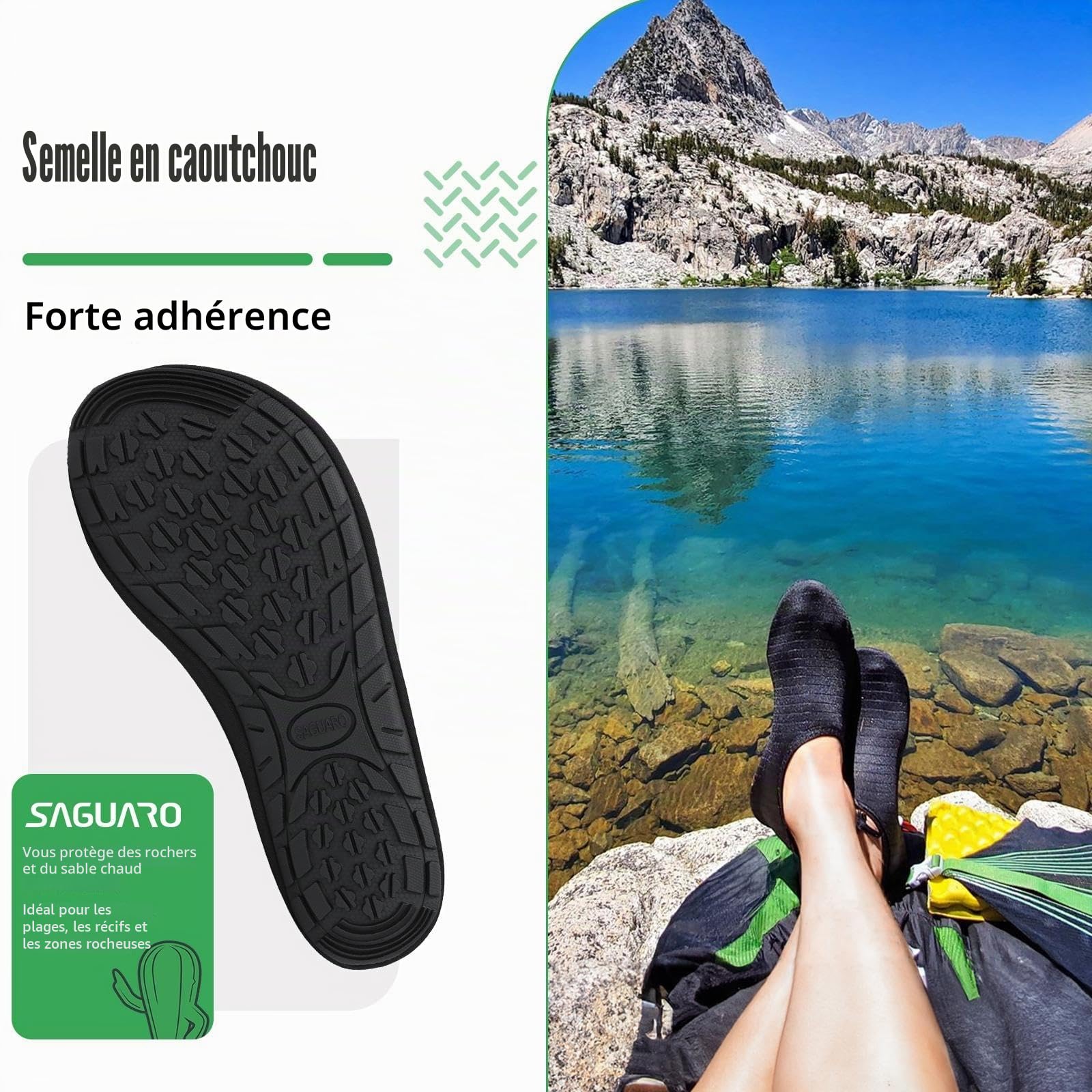 SAGUARO Chaussures Sport Aquatique Mixte Adulte